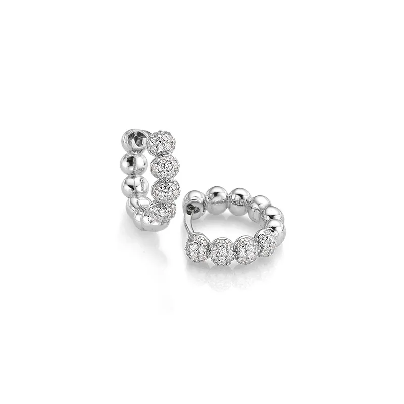 CEM silver hoop earrings 15 mm 5-211920-001