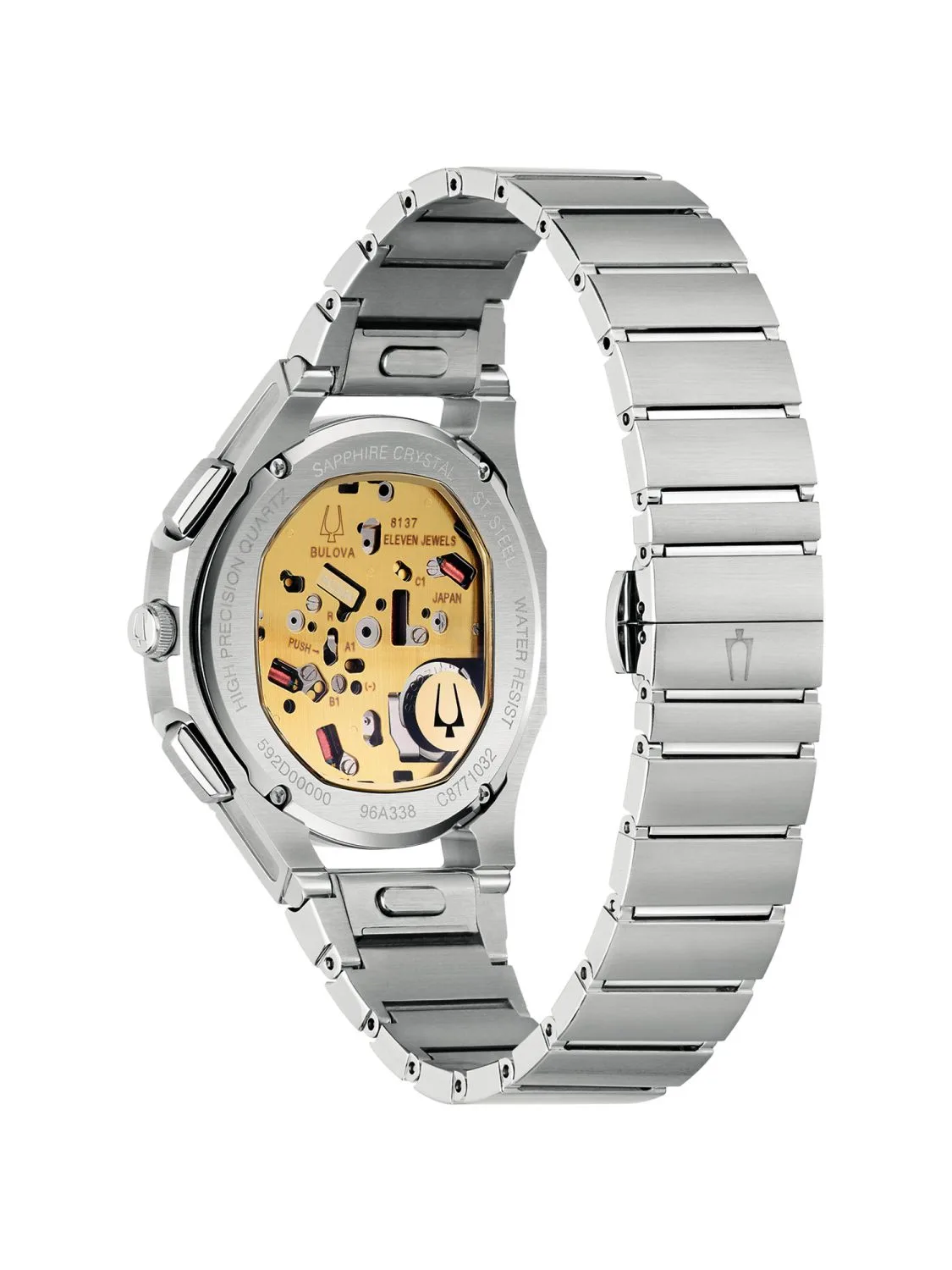 Bulova Analog Chronograph Curve Men's Watch 96A338