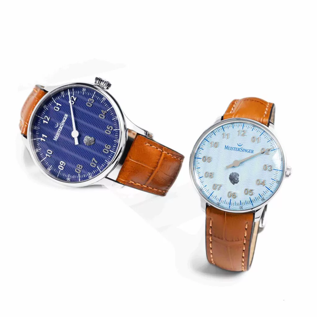 Meister Singer Edition Johann Strauß Neo Hellblau, 36mm, Limitiert auf 75 Stück, Schweizer Automatikwerk Herrenuhr ED-NES-STRAUSS