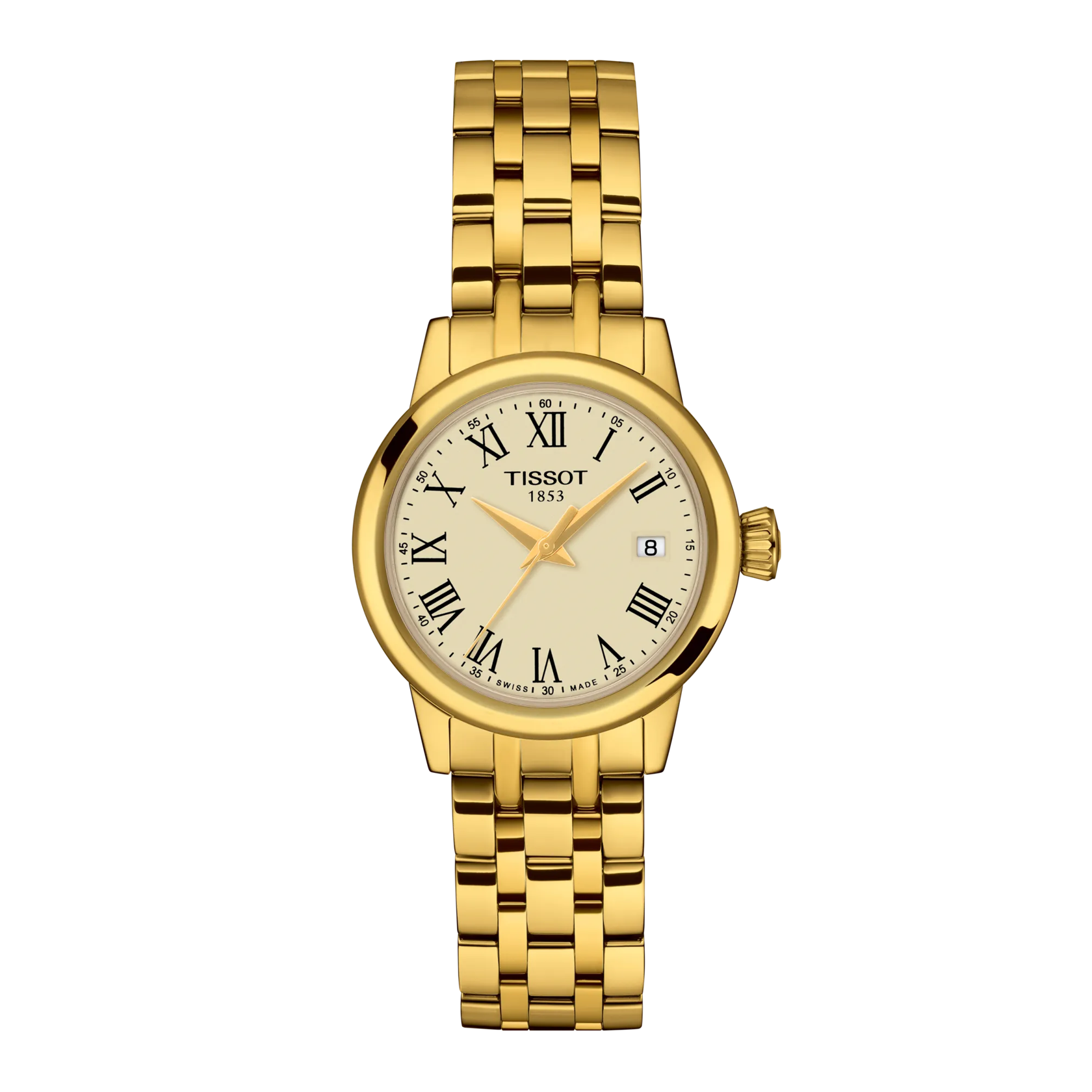 Tissot Classic Dream 28mm, Swiss quartz movement, gold ladies' watch T129.210.33.263.00