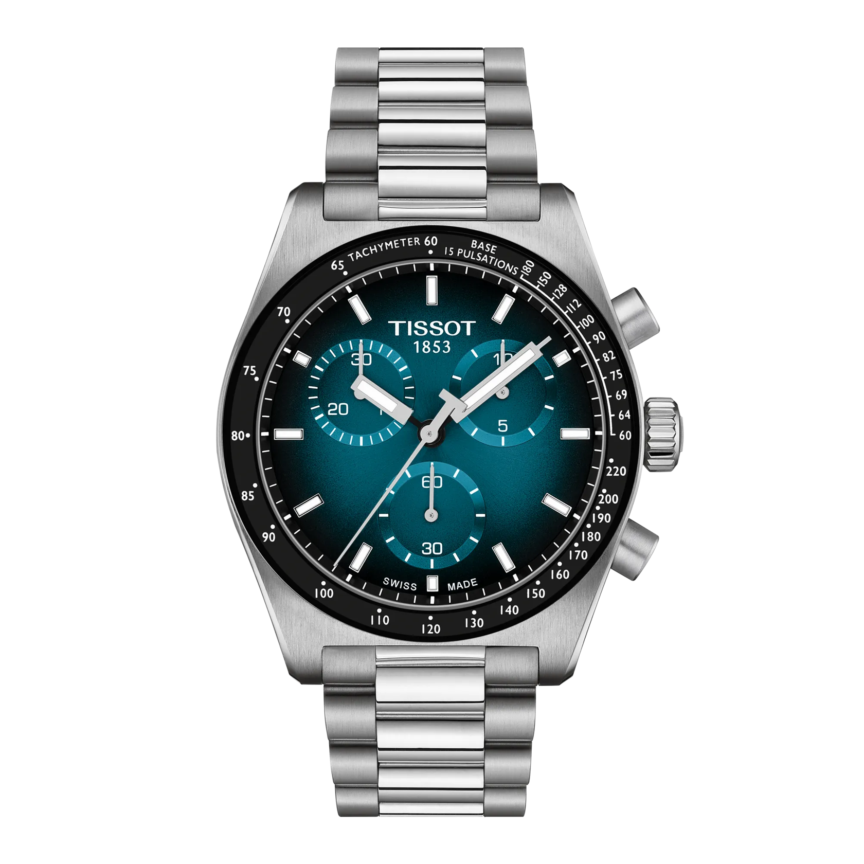 Tissot PR516 quartz movement, stainless steel band, blue, 40mm men's watch T149.417.11.041.01