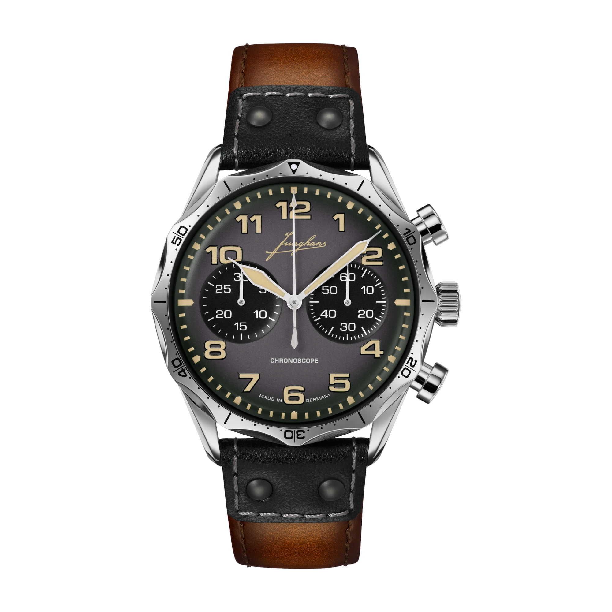 Junghans Pilot Chronoscope men's watch 27/3493.00