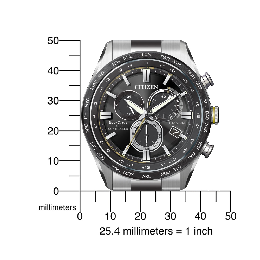 Citizen Super Titanium radio controlled men's watch CB5947-80E
