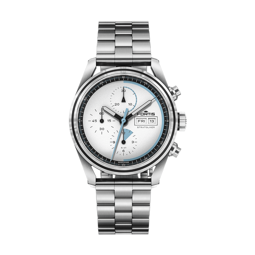 Fortis Stratoliner S-41 White Dust Men's Watch F2340006