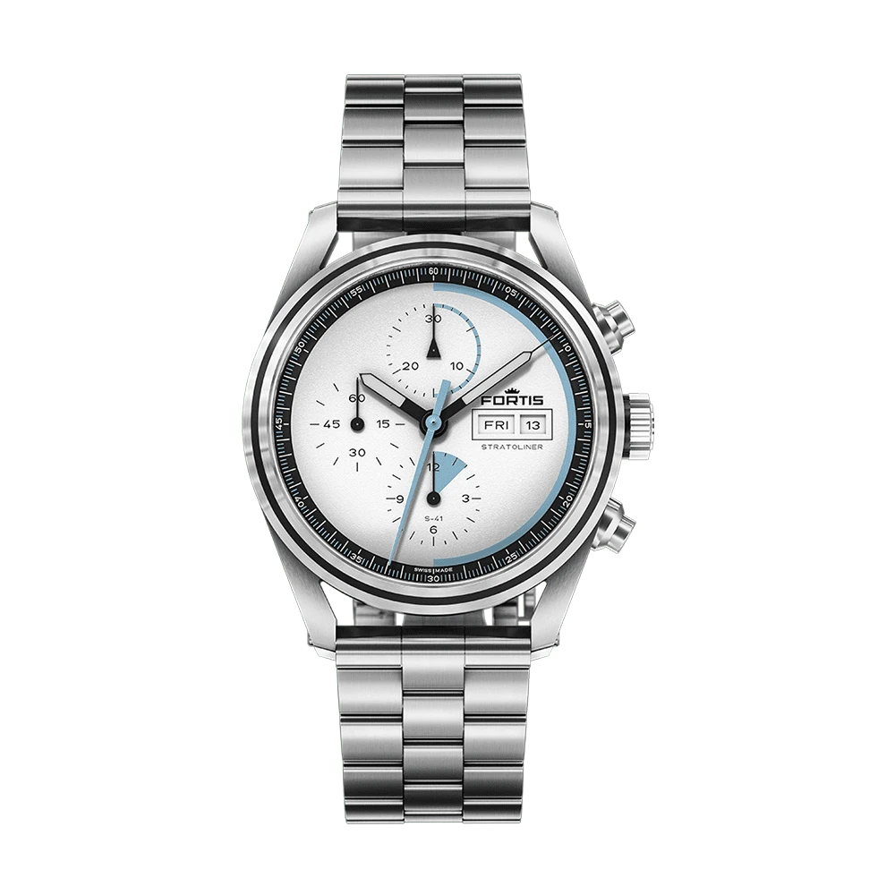 Fortis Stratoliner S-41 White Dust Men's Watch F2340006