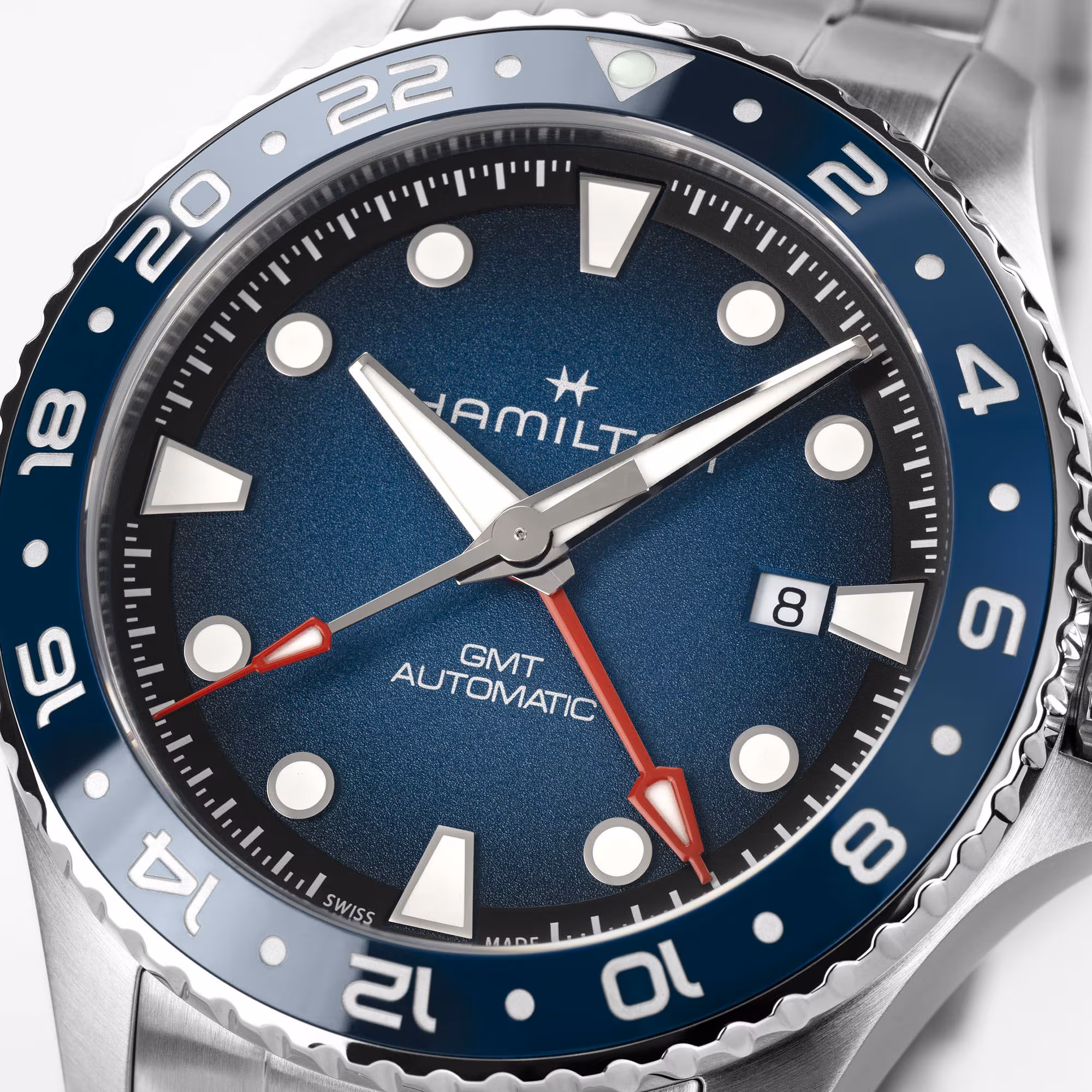 Hamilton KHAKI NAVY SCUBA AUTO GMT Blue 43MM Men's Watch H82535140