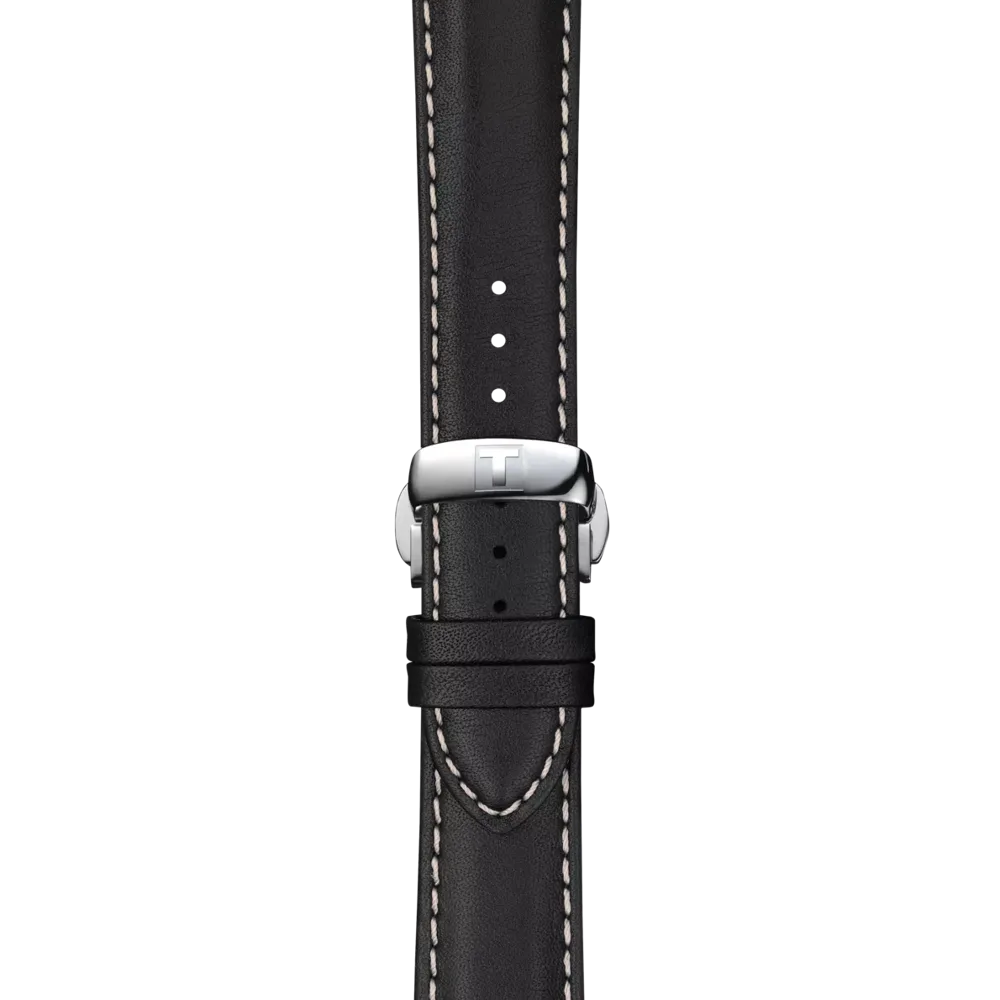 Tissot replacement strap leather black 21mm T852.044.599