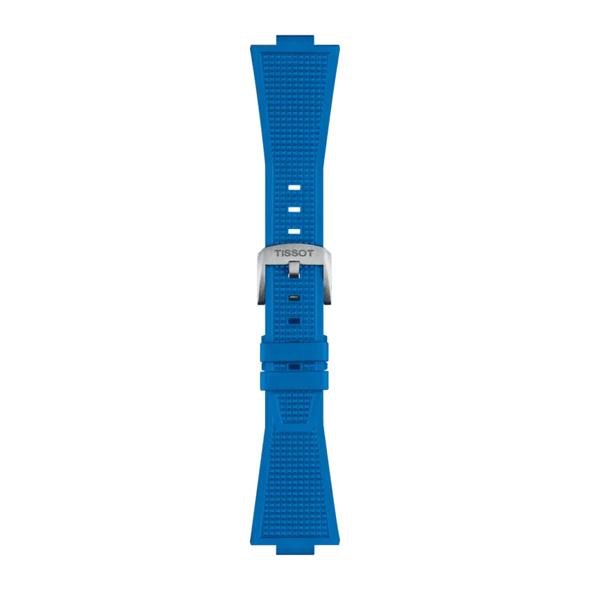 Tissot replacement strap Kautschuk blue 12 mm, for PRX T852.049.577
