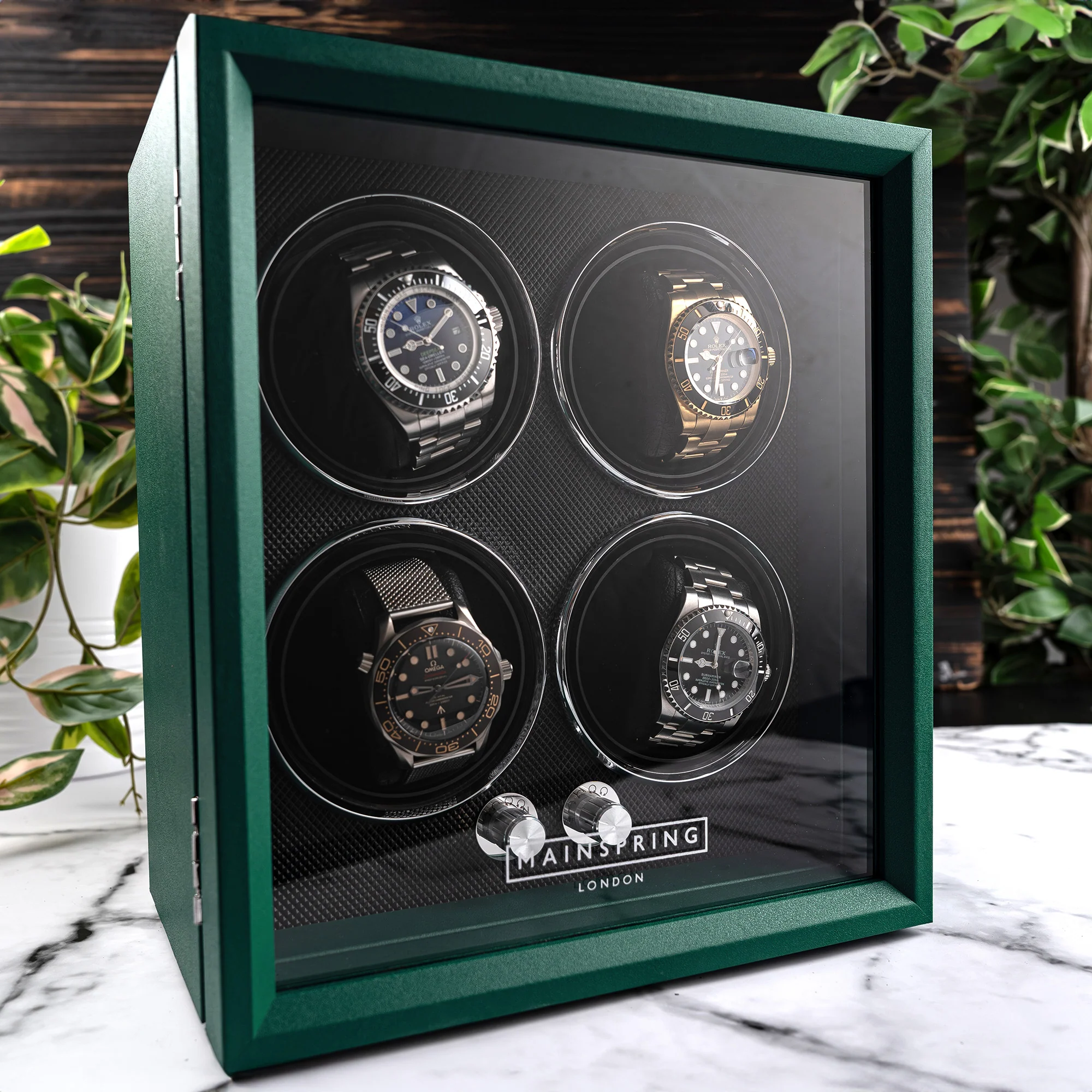 Flemington 4-Slot Watch Winder MS-WIN-GUA4-04