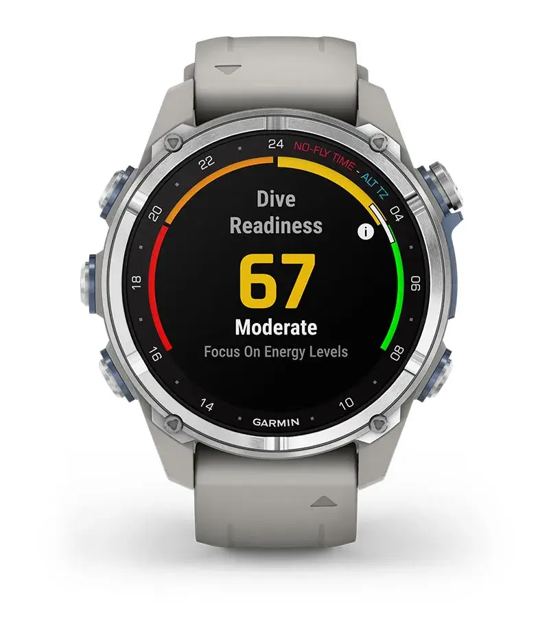 Garmin DESCENT MK3S AMOLED Silver/Fog Gray Men's Watch 010-02753-04
