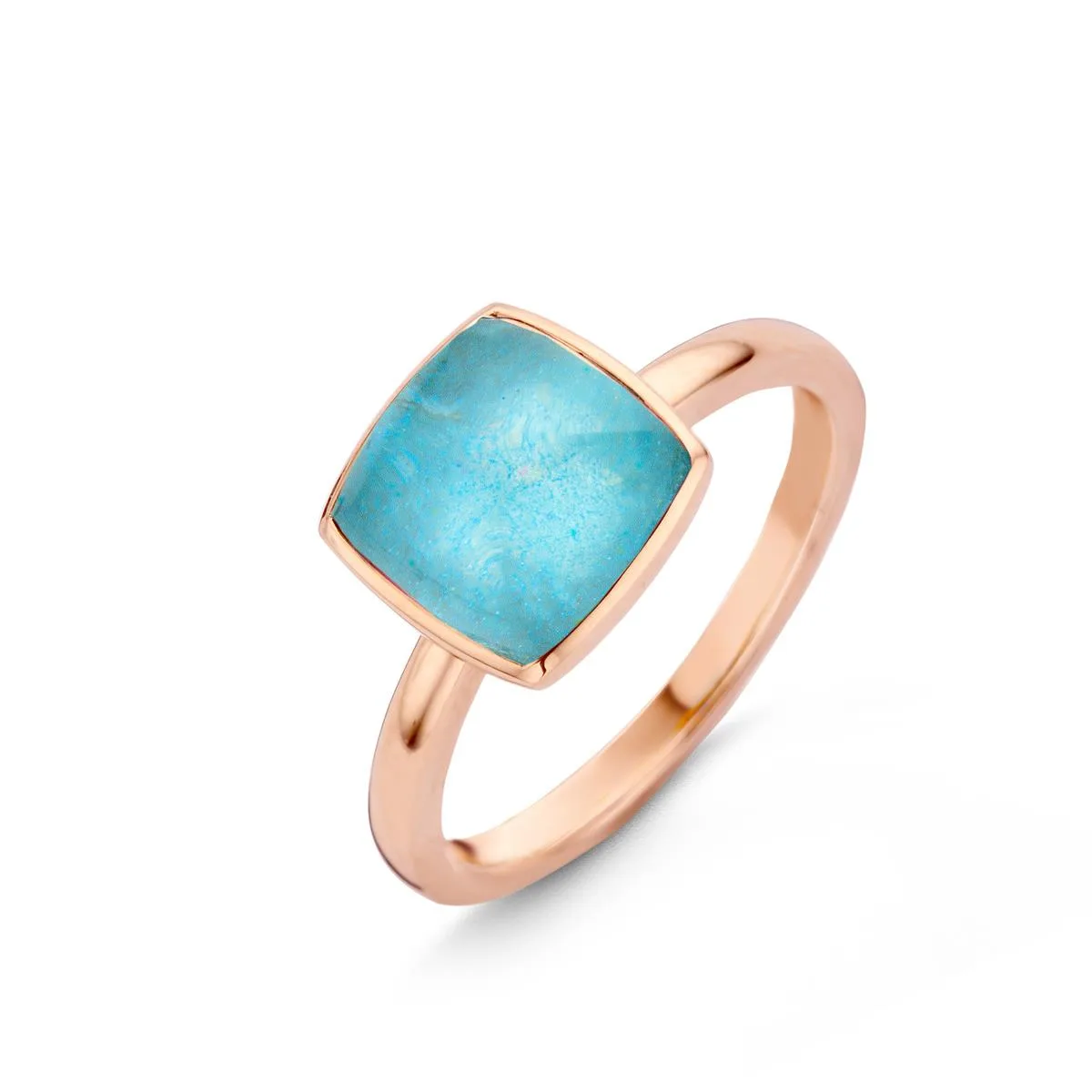 One More Pantelleria ring quartz on amazonite 051576Y2