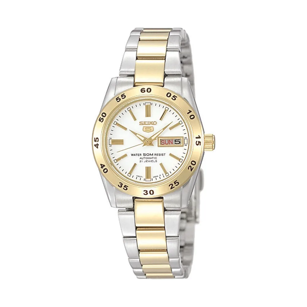 Seiko automatic bicolor ladies watch SYMG42K1