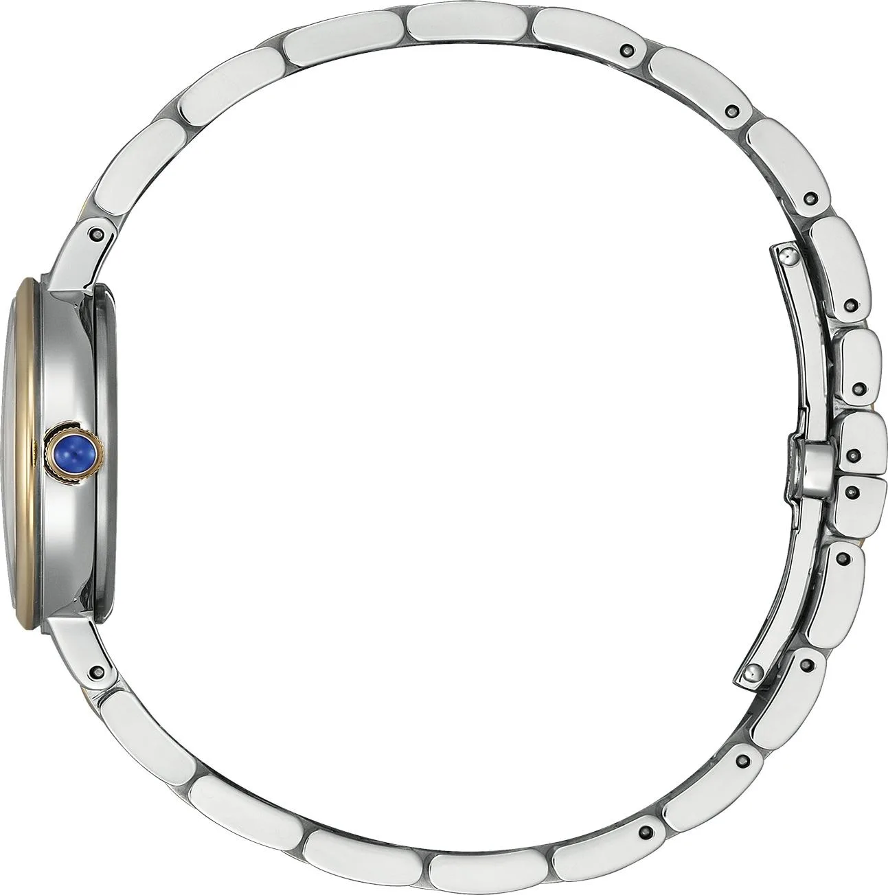 Citizen Analog Quartz, Eco-Drive, stainless steel band, 27.7 mm case diameter, mother-of-pearl ladies' watch EM0996-84Y