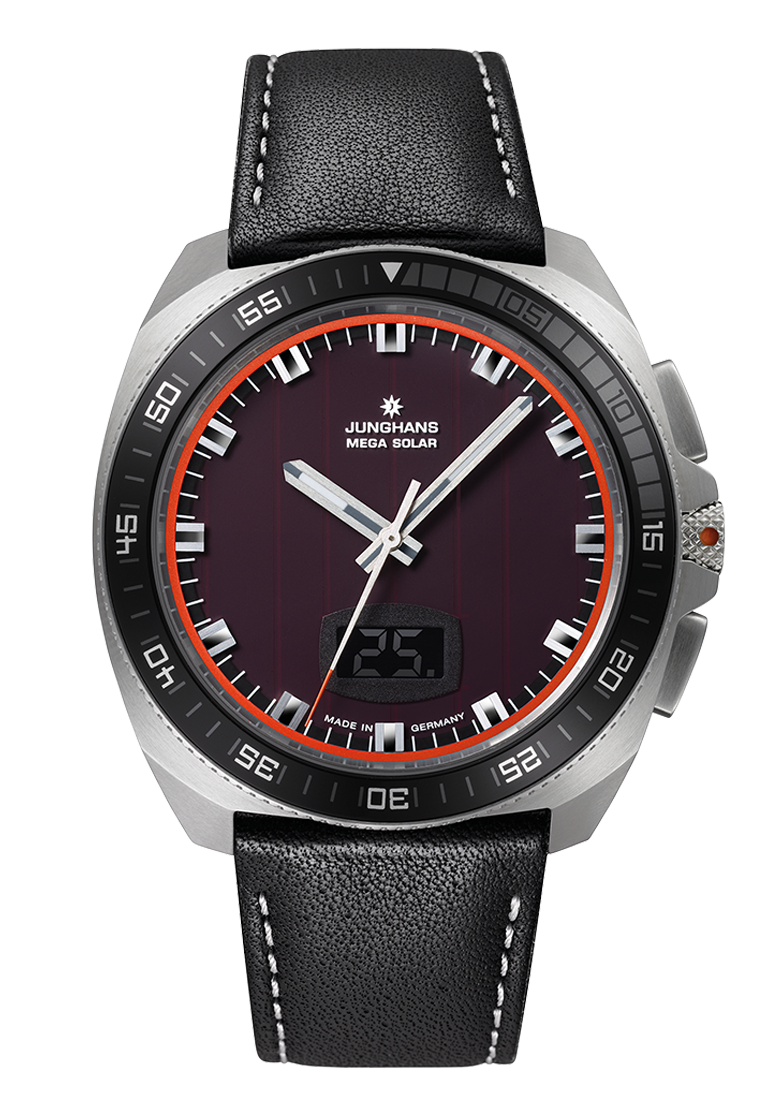 Junghans 1972 Mega Solar, 43mm, multi-frequency radio-controlled solar movement, sapphire crystal men's watch 56/4610.00