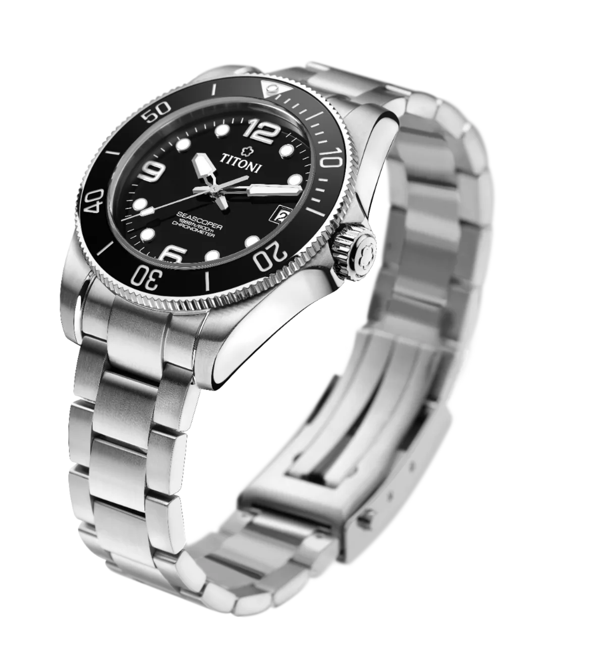 Titoni SEASCOPER CHRONOMETER 42MM men's watch 83601 S-BK-256