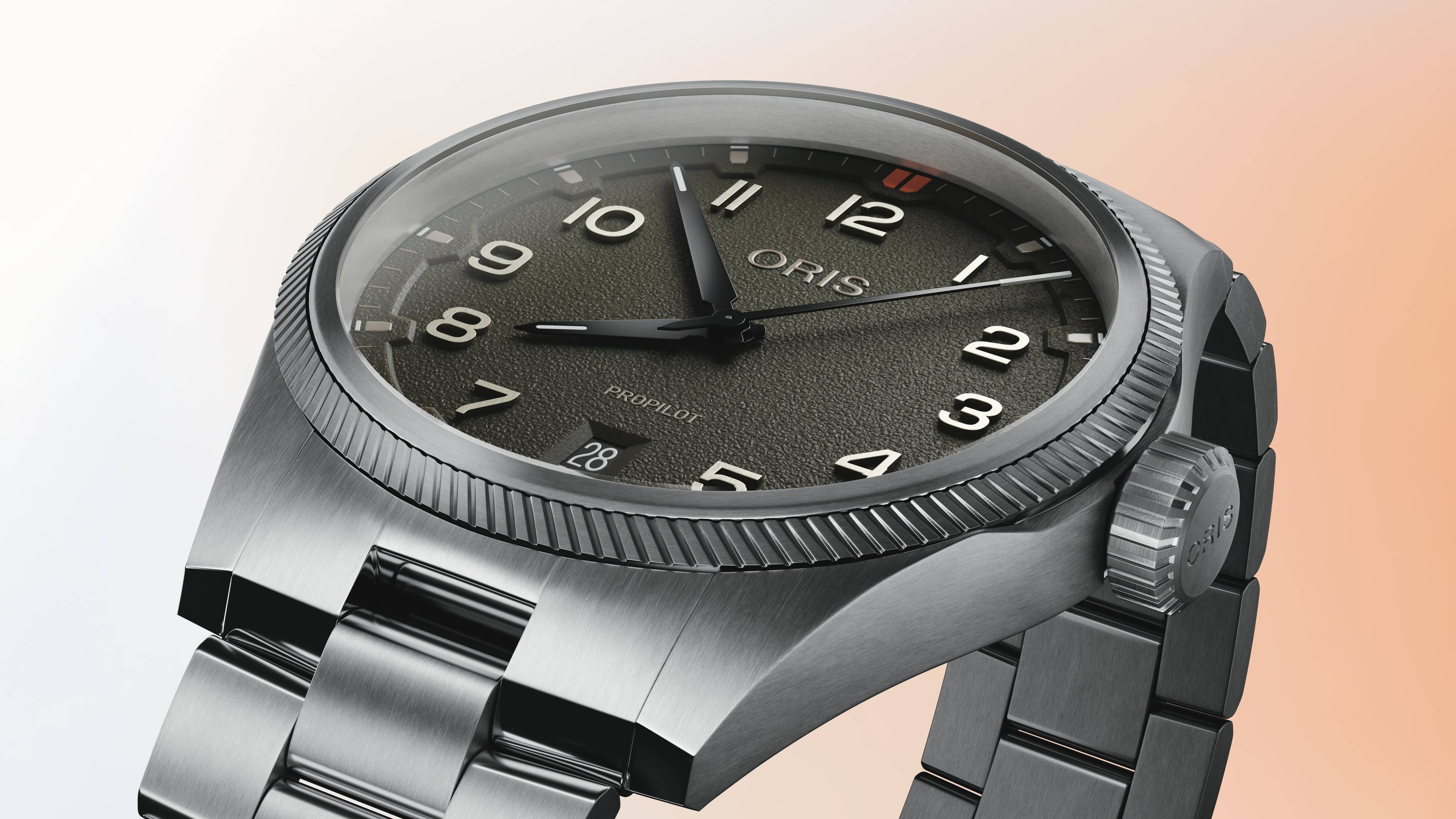 Oris ProPilot Date men's watch 01 733 7805 4167-07 8 20 04LC