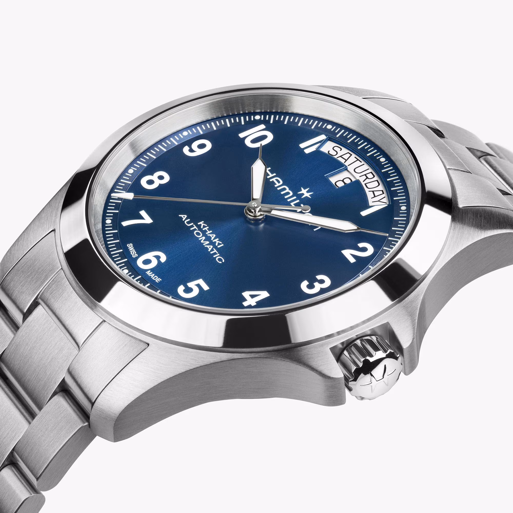 Hamilton Khaki Field King Day-Date 40 mm Blue, Stainless Steel, Automatic Men's Watch H64475140