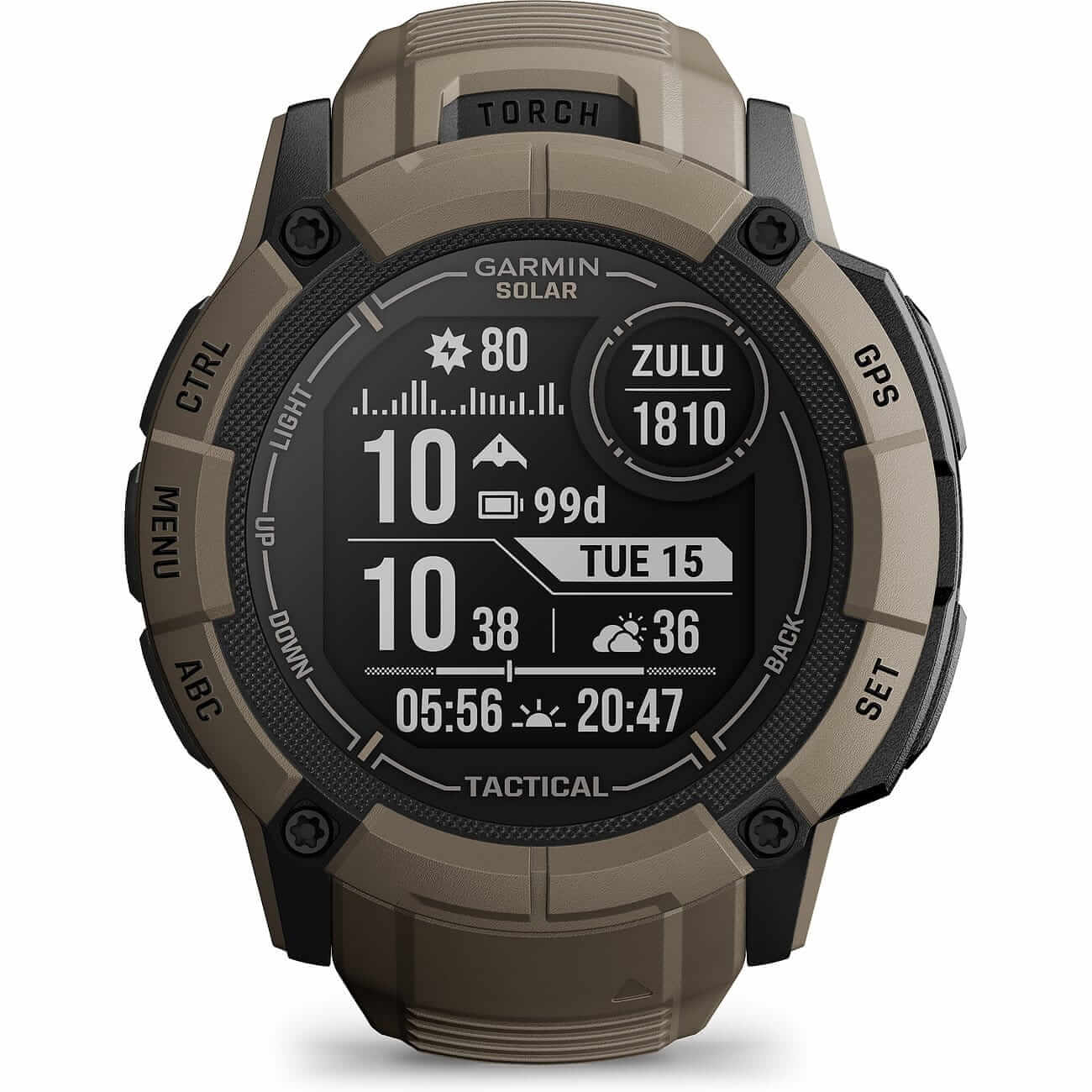 Garmin Instinct 2X Solar - Tactical Edition Olive Green Men's Watch 010-02805-02