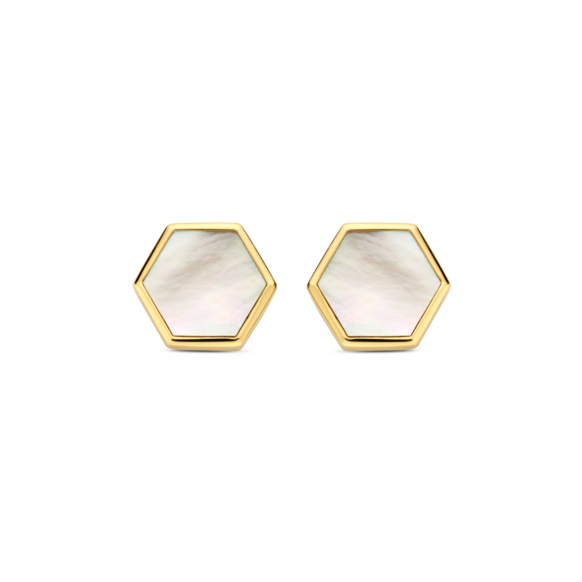 Eolo earrings in 18 carat yellow gold set with mother of pearl 065271N