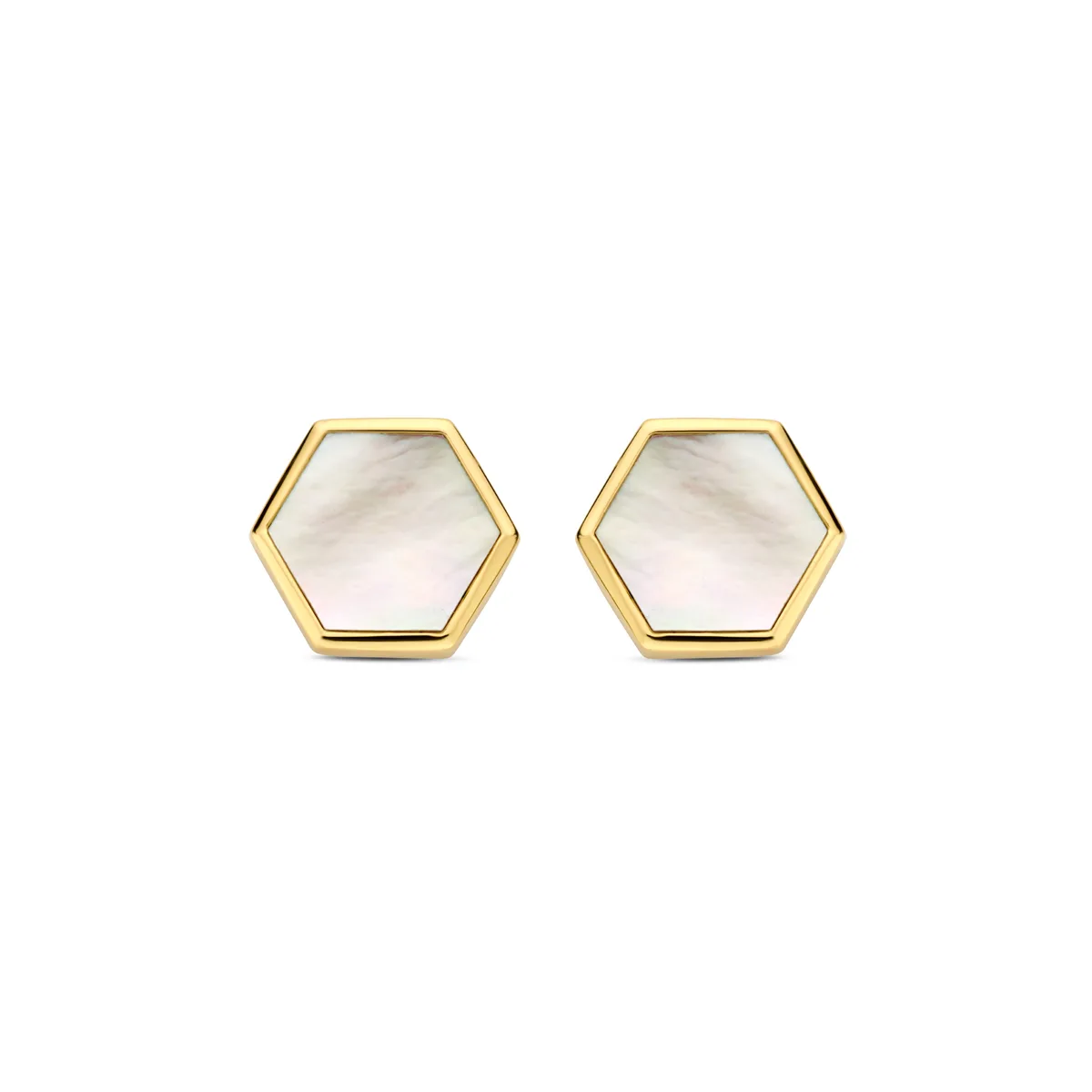 Eolo earrings in 18 carat yellow gold set with mother of pearl 065271N
