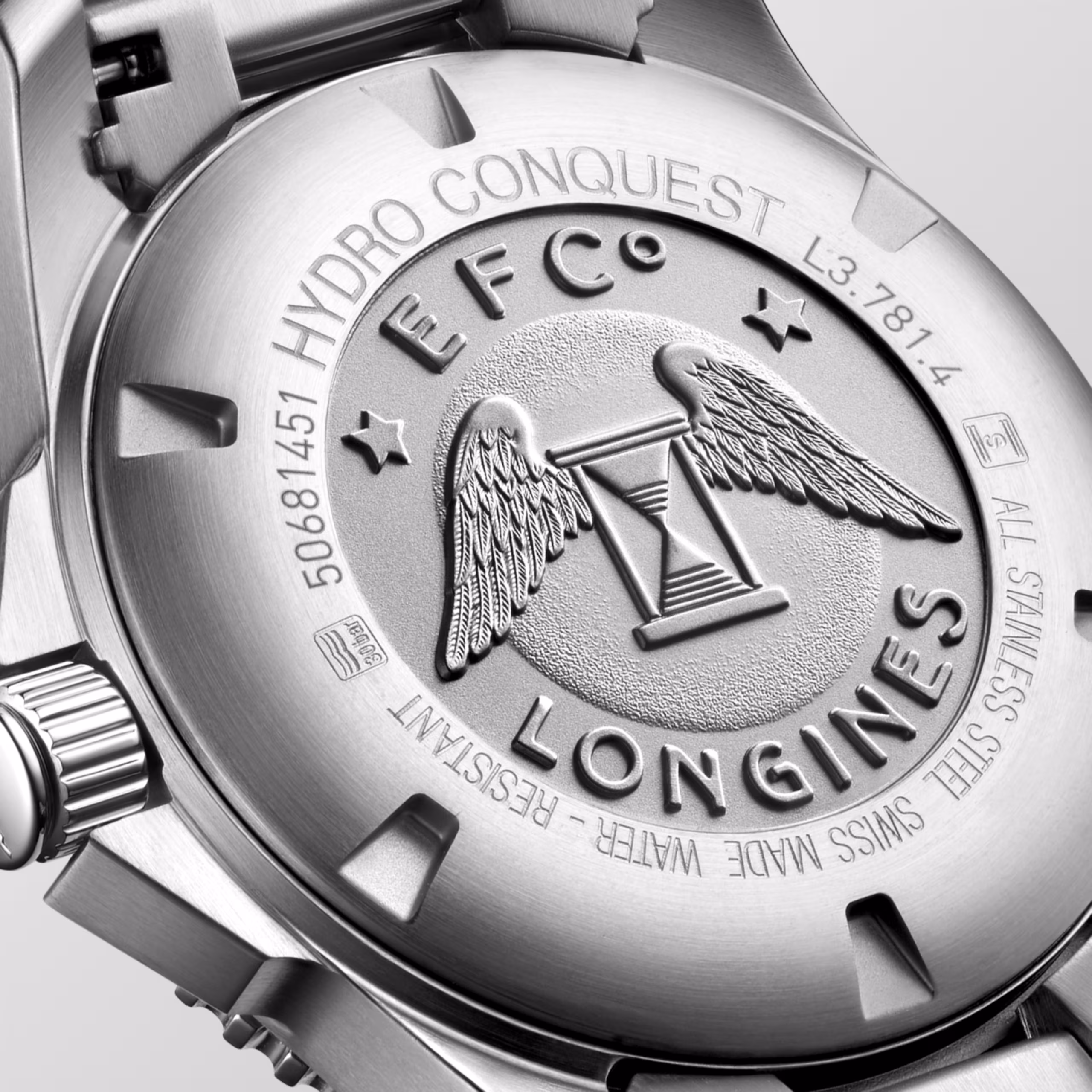 Longines HYDROCONQUEST - L3.781.4.56.6 Automatic watch, Ø 41.00 mm, stainless steel and ceramic bezel, men's watch L3.781.4.56.6