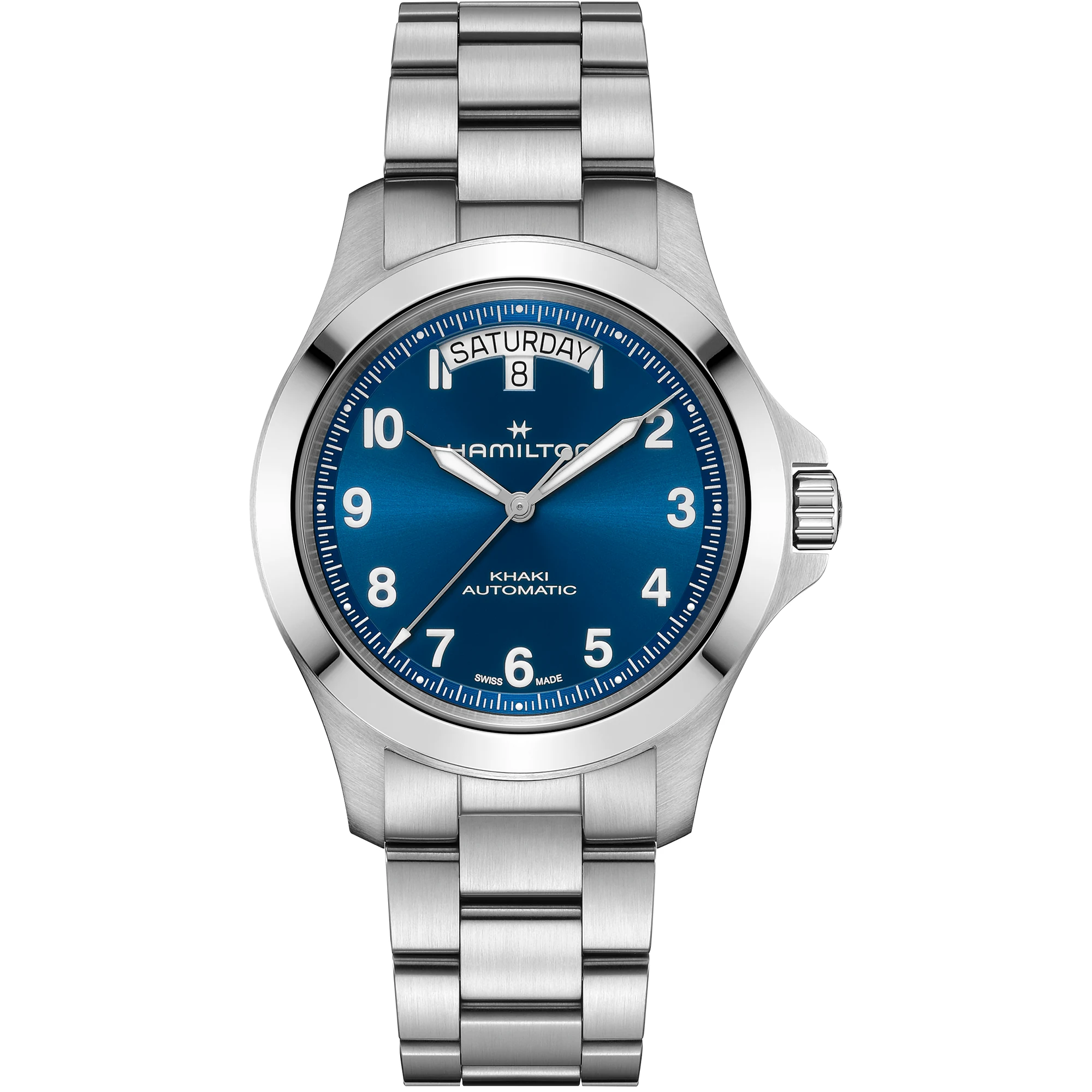 Hamilton Khaki Field King Day-Date 40 mm Blue, Stainless Steel, Automatic Men's Watch H64475140