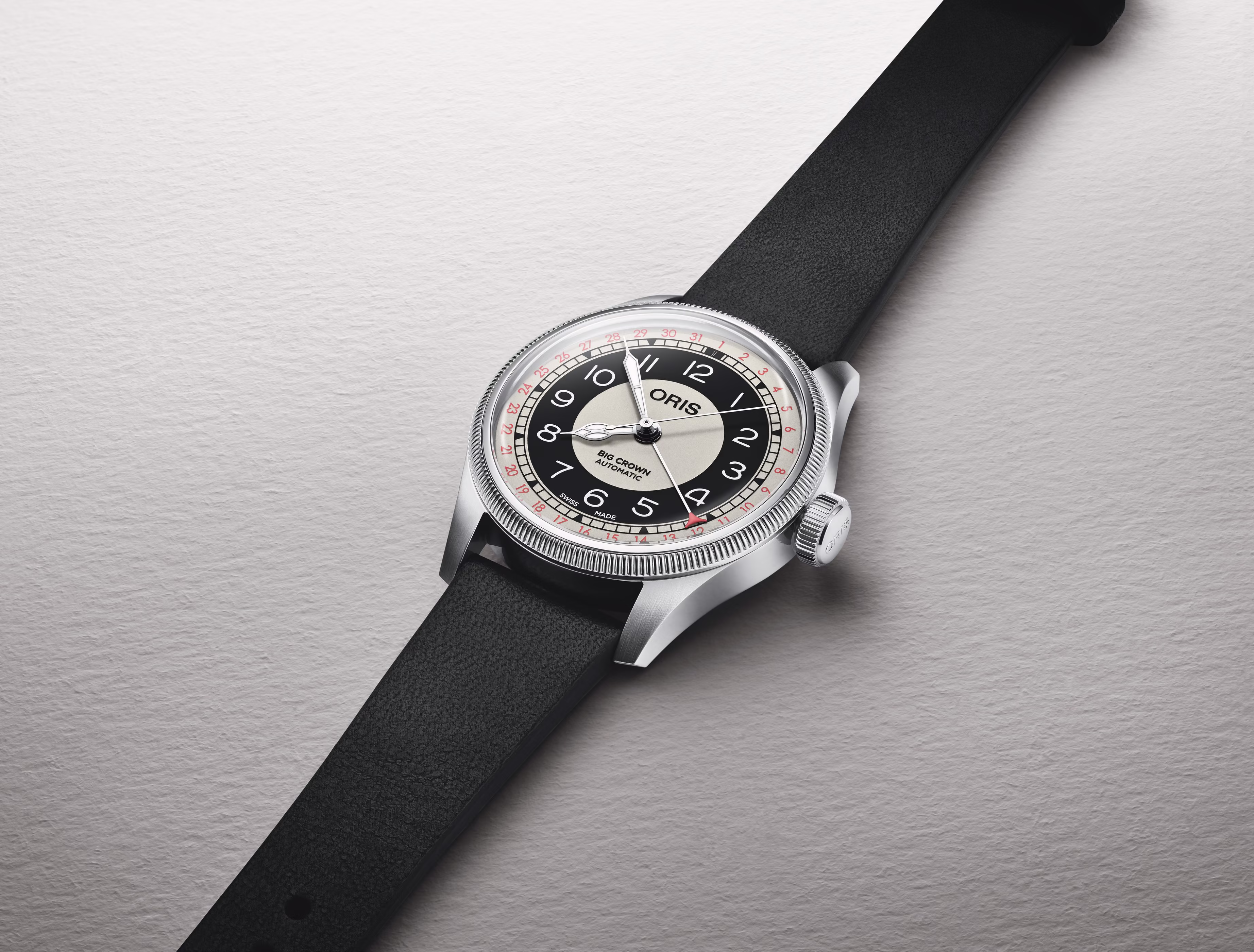Oris Big Crown Pointer Date Bullseye Schwarz Herrenuhr 01 754 7779 4061-07 5 19 25
