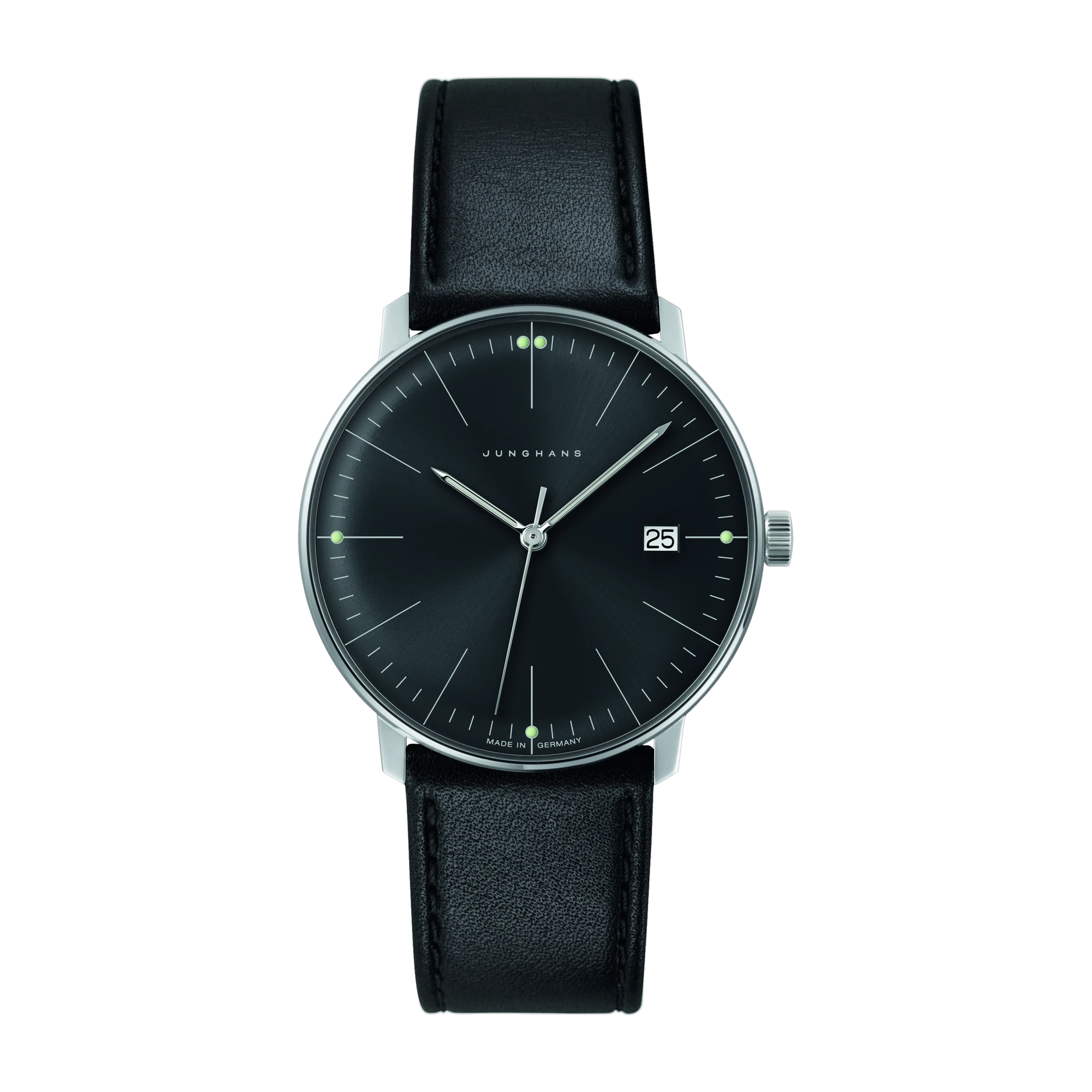 Junghans max bill quartz sapphire glass men's watch 041/4465.02