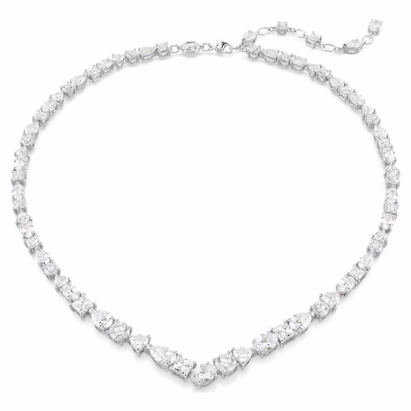 Swarovski Mesmera Set, Assorted Cuts, White, Rhodium Plated