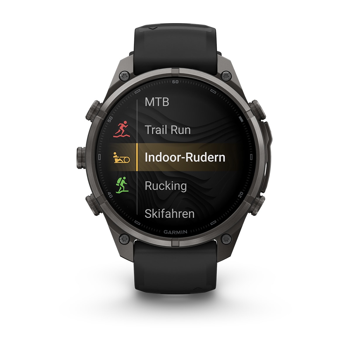 Garmin fēnix® 9 Pro inReach® - 47 mm AMOLED Sapphire Carbon Gray DLC Titanium with Black/Pebble Gray Silicone Band 010-04336-11