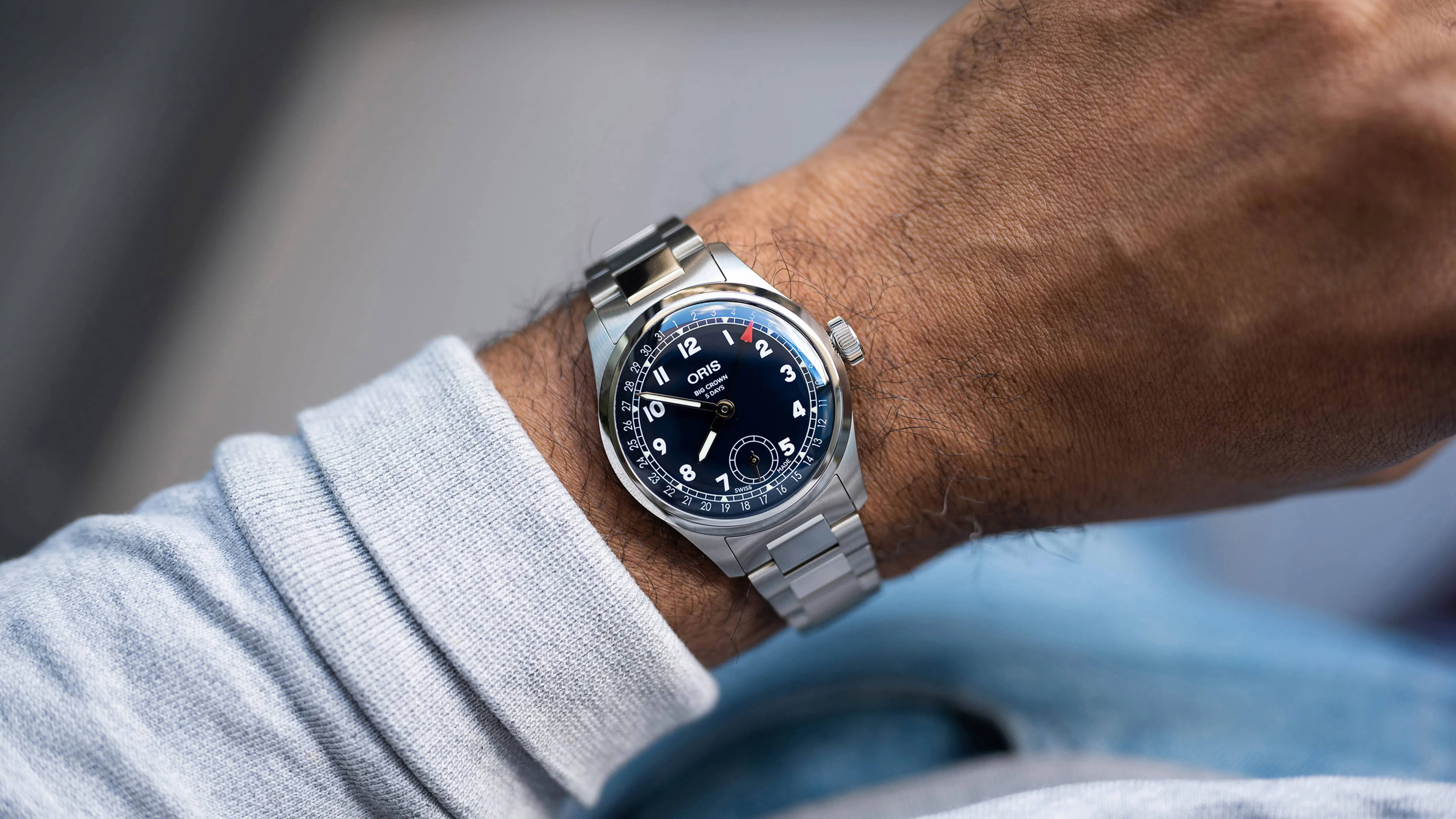 Oris BIG CROWN POINTER DATE CALIBER 403 men's watch 01 403 7776 4065-07 8 19 06