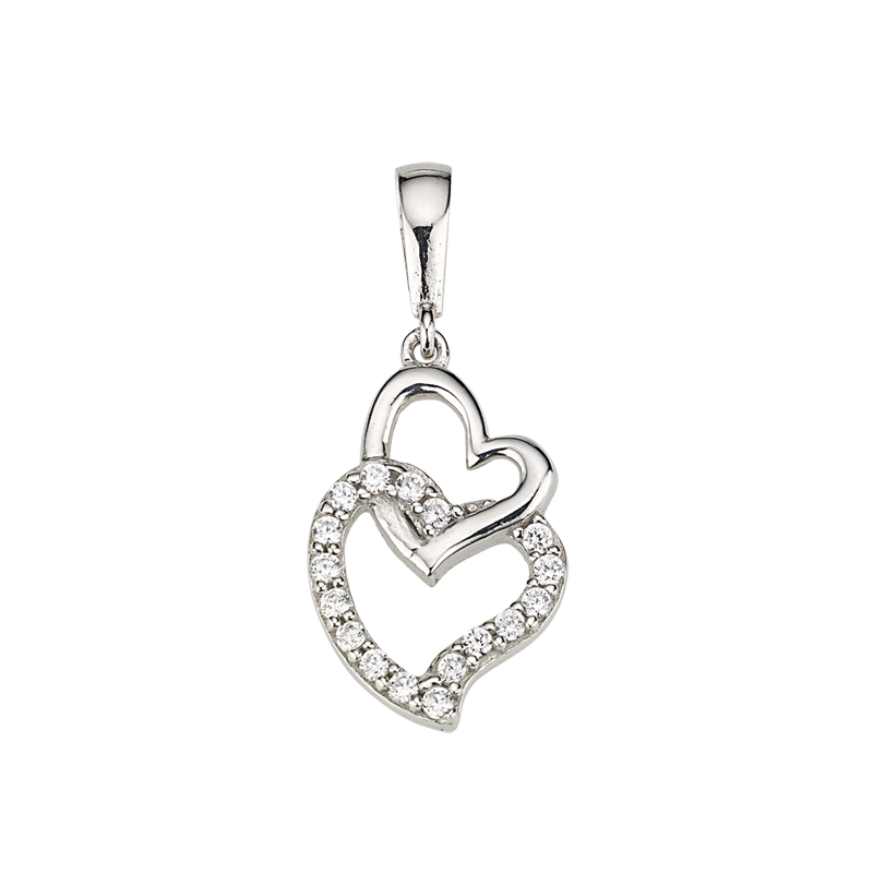 CEM 925 silver pendant hearts BAH904874