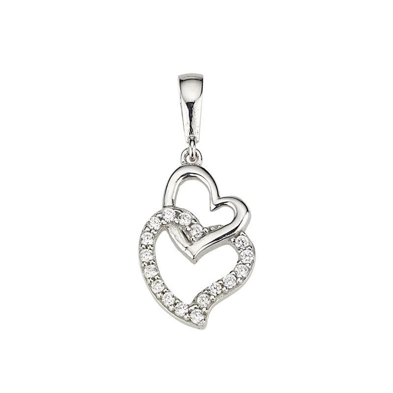 CEM 925 silver pendant hearts BAH904874