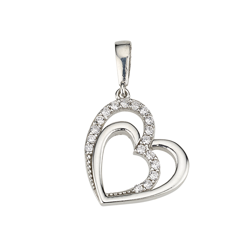CEM 925 silver pendant heart BAH904887