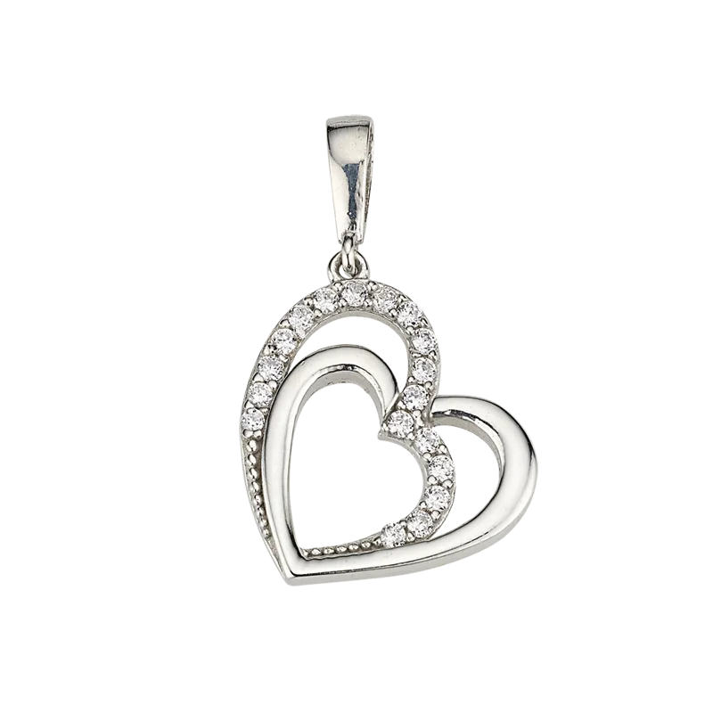 CEM 925 silver pendant heart BAH904887