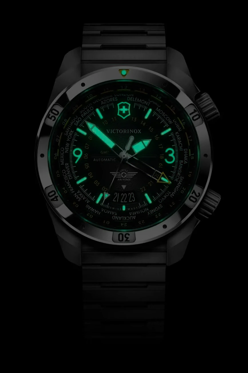 Victorinox Air Pro Automatic, black, 43mm, 20 ATM men's watch 242004