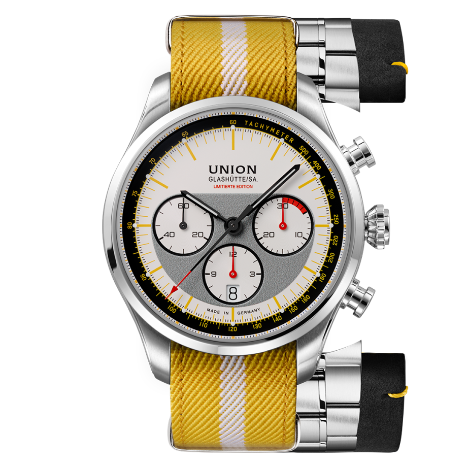 Union Glashütte Belisar Chronograph Limited Edition Silvretta Classic 44 mm, automatic movement, 65-hour power reserve men's watch D009.427.18.011.09
