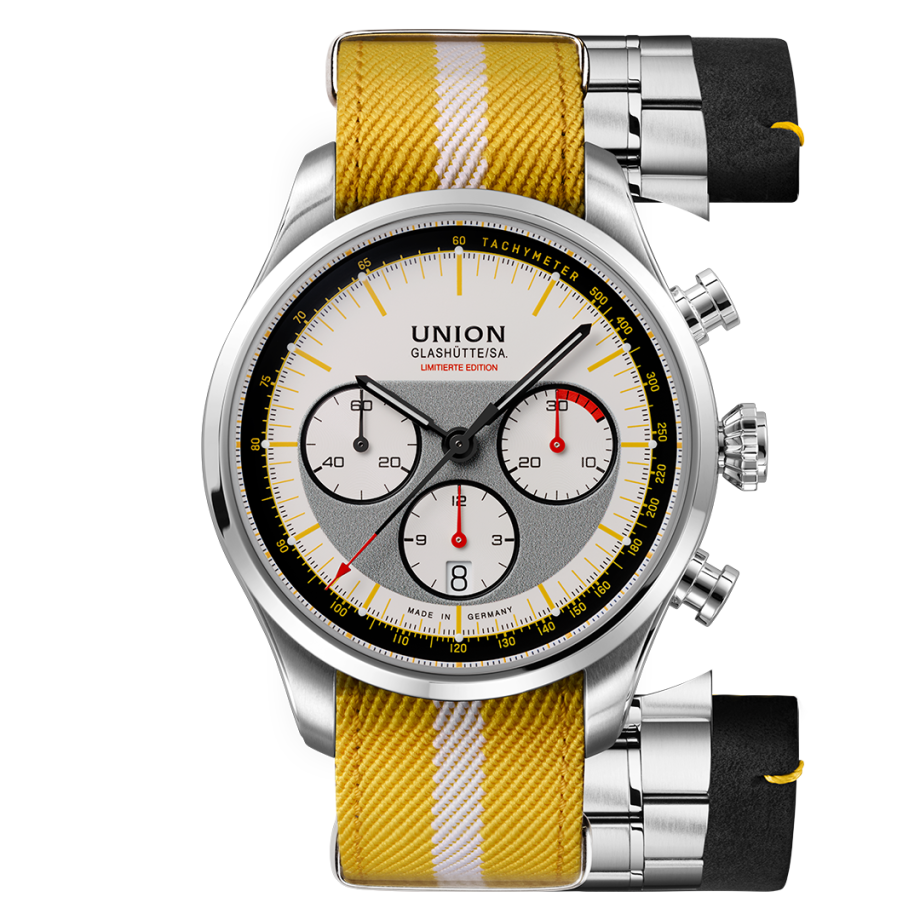 Union Glashütte Belisar Chronograph Limited Edition Silvretta Classic 44 mm, automatic movement, 65-hour power reserve men's watch D009.427.18.011.09