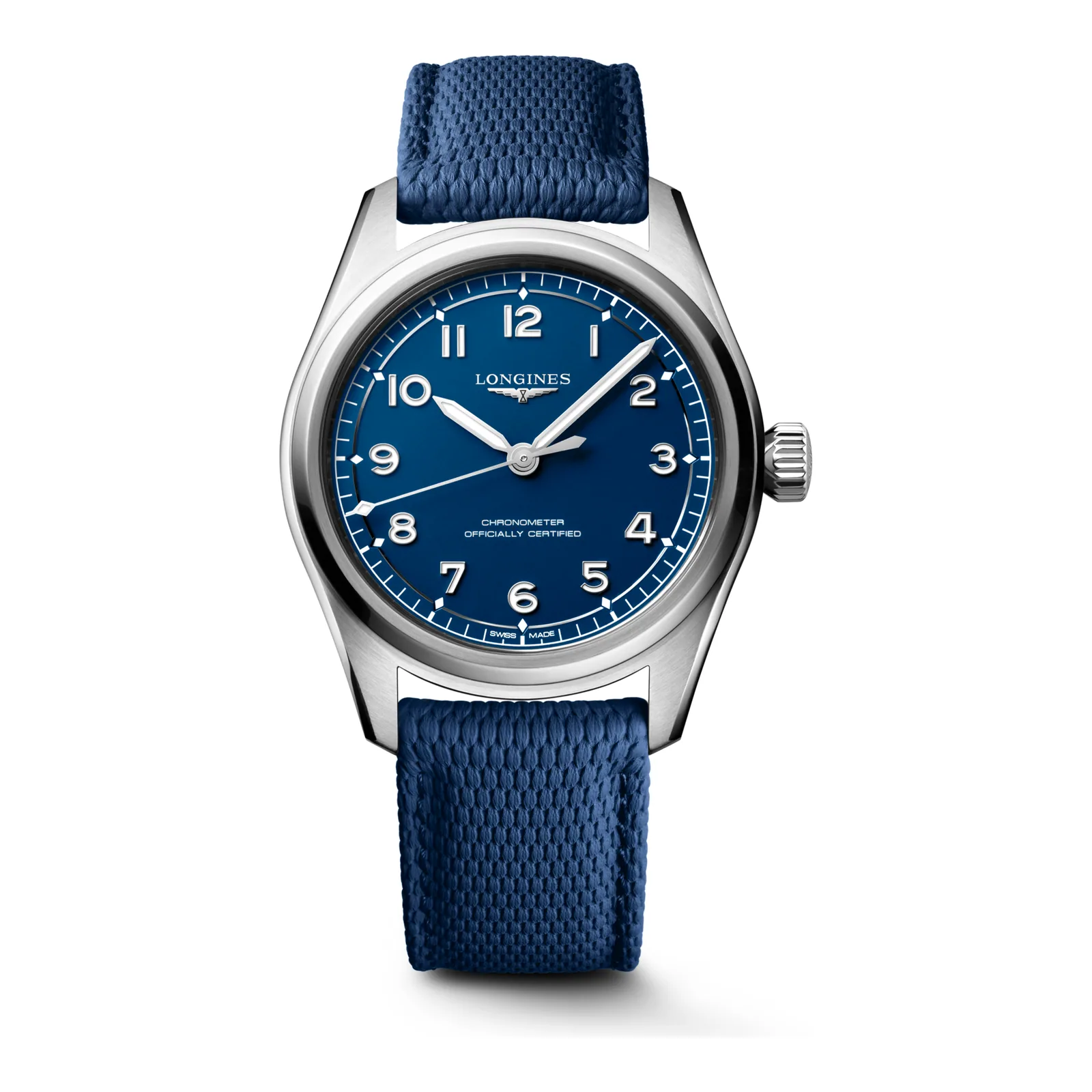 Longines Spirit Pilot Blau blue rubber strap 39 mm Men’s Watch L3.809.4.93.9