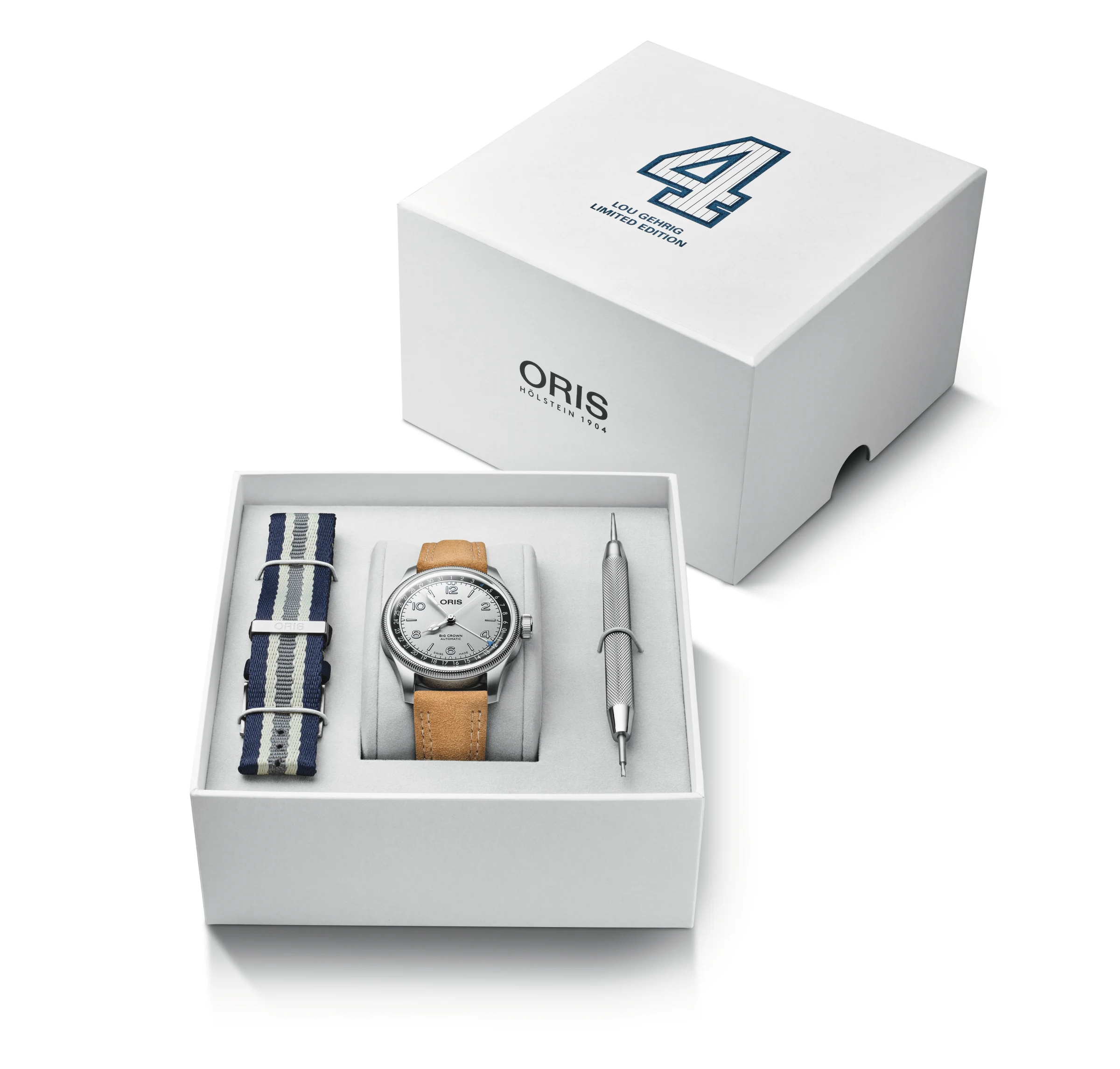 Oris Lou Gehrig baseball icon, Limited Edition, 40mm, automatic men's watch 754 7785 4091 set