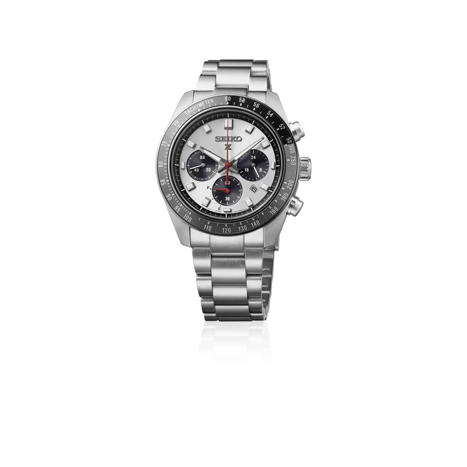 Seiko Prospex Speedtimer Solar Chronograph Grand Prix White Mens Watch HBJ001P1