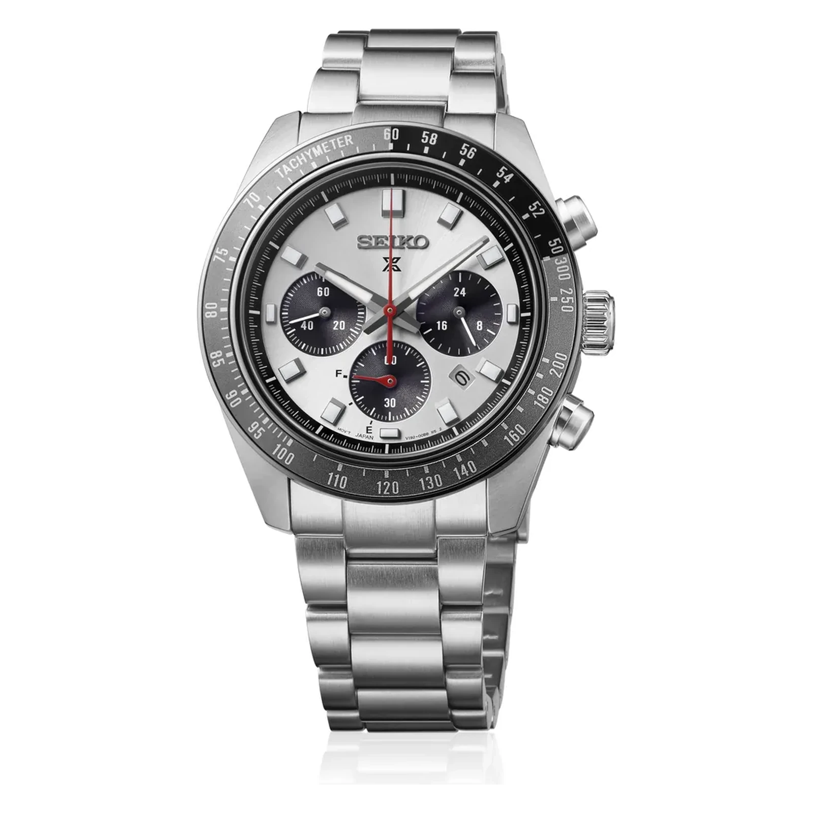 Seiko Prospex Speedtimer Solar Chronograph Grand Prix White Mens Watch HBJ001P1