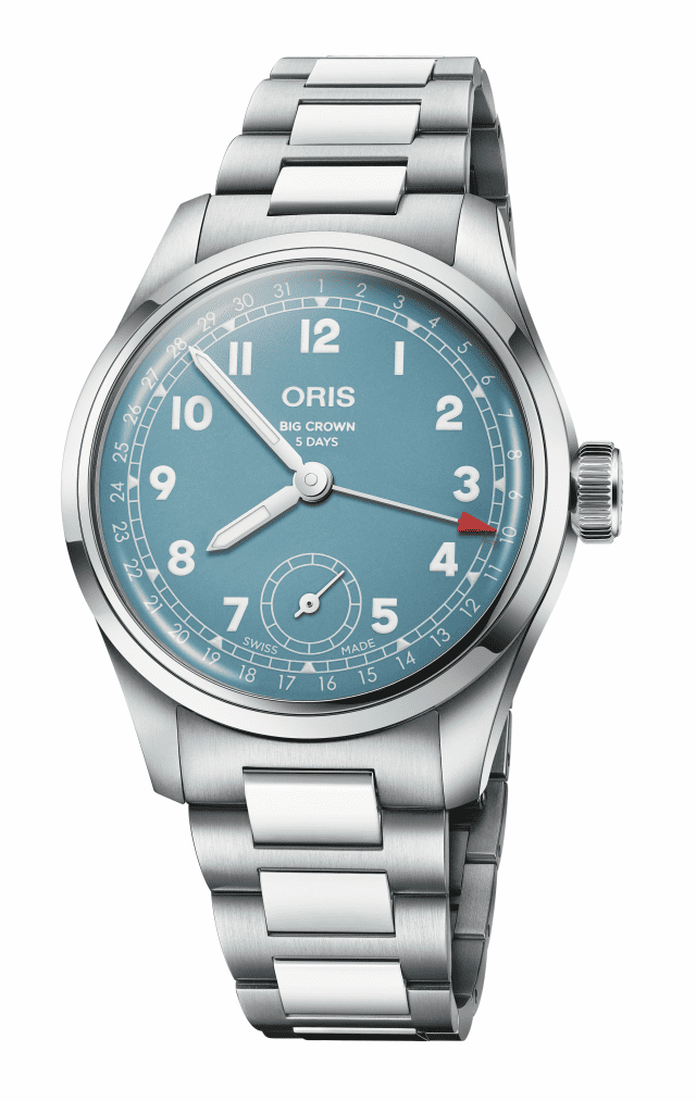 Oris Big Crown Pointer Date Calibre 473, 38mm, Multi-piece stainless steel case, Blue Men's watch 01 473 7786 4065-07 8 19 06