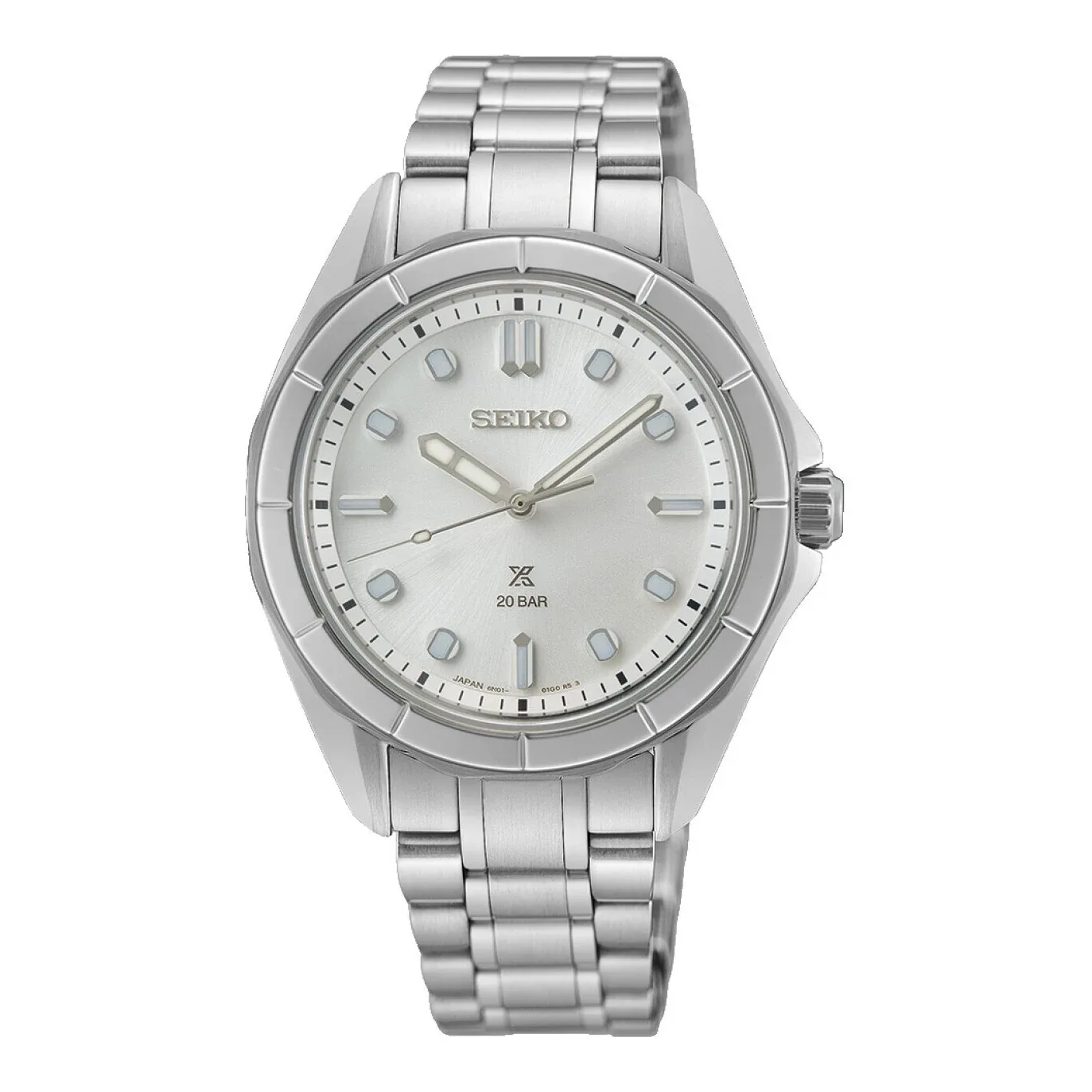 Seiko Prospex SEA Diver Quartz 34 mm Stainless Steel Silver Ladies Watch SUR595J1