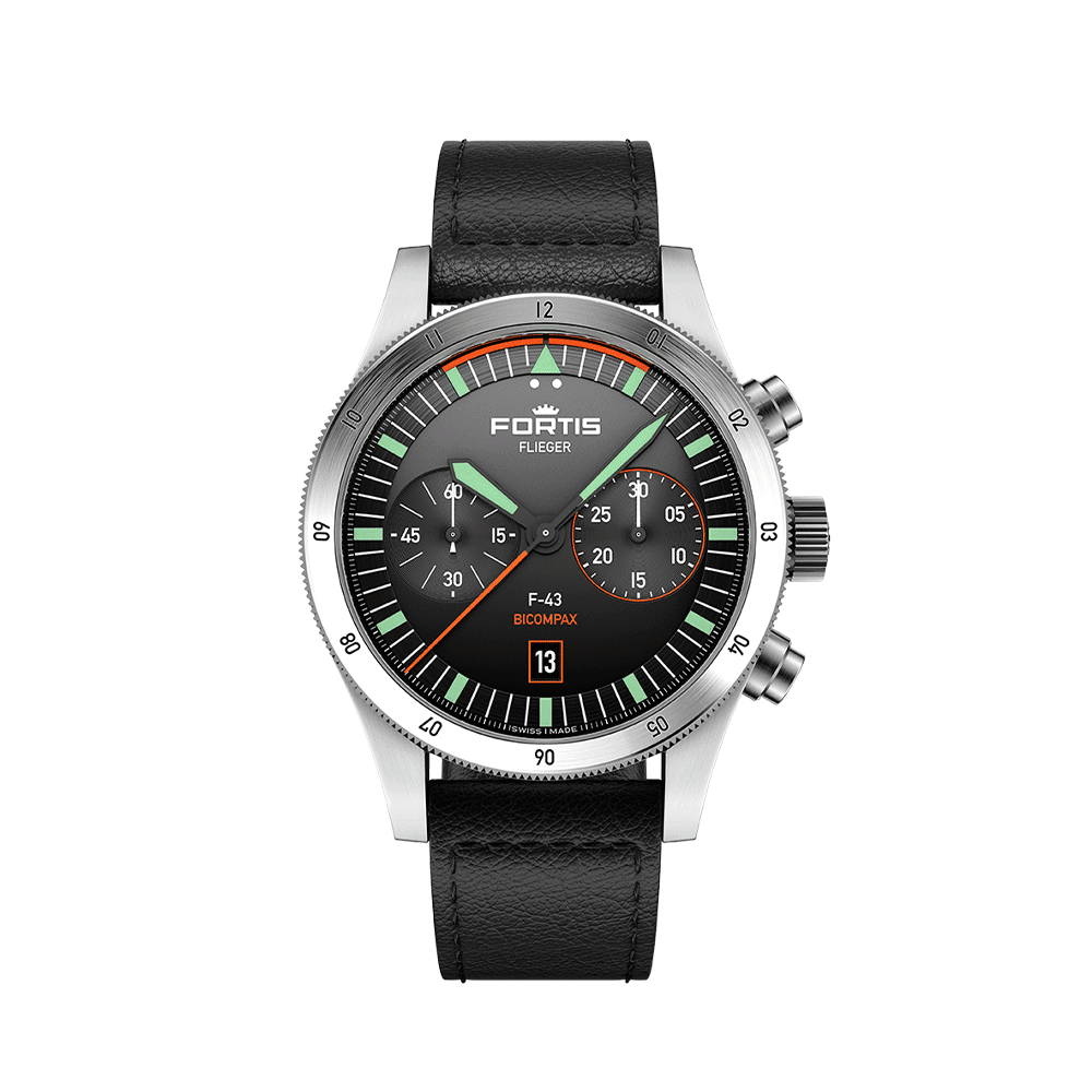 Fortis FLIEGER F-43 Bicompax Original Men's Watch F4240005