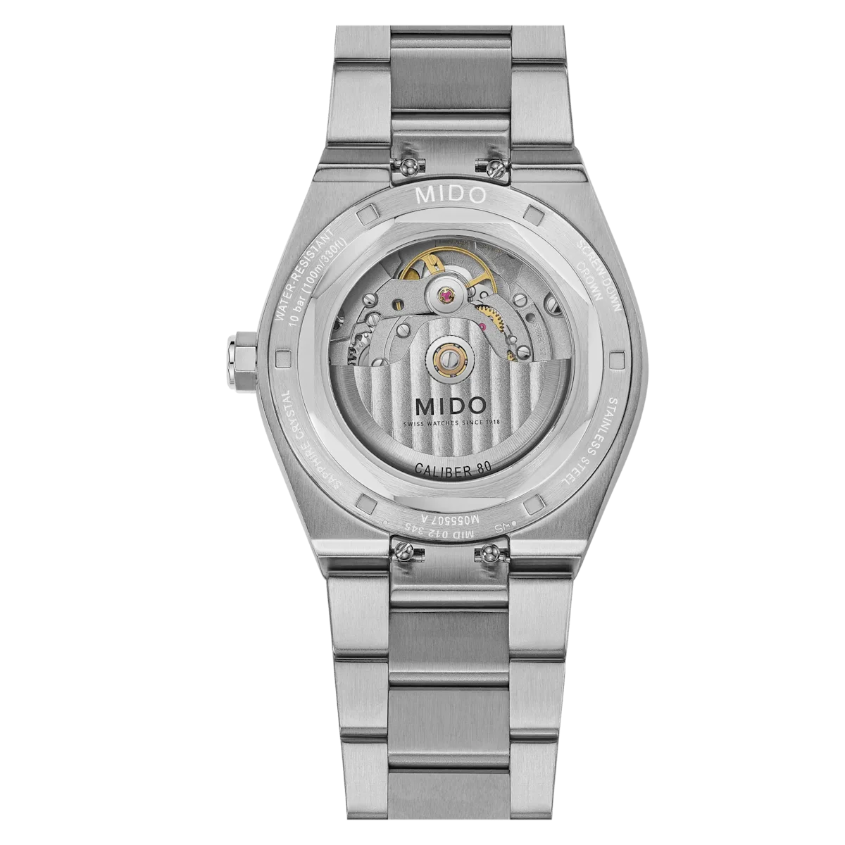 Mido Multifort 8 One Crown, Multicolor, Octagonal Bezel, Power Reserve up to 80 Hours Men's Watch M055.507.22.051.00