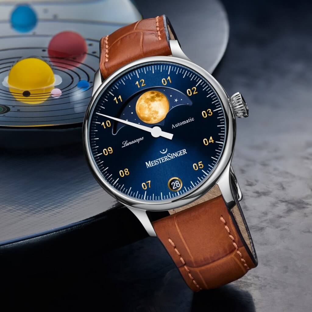Meister Singer Lunascope Automatic MS Luna Men's Watch LS908G