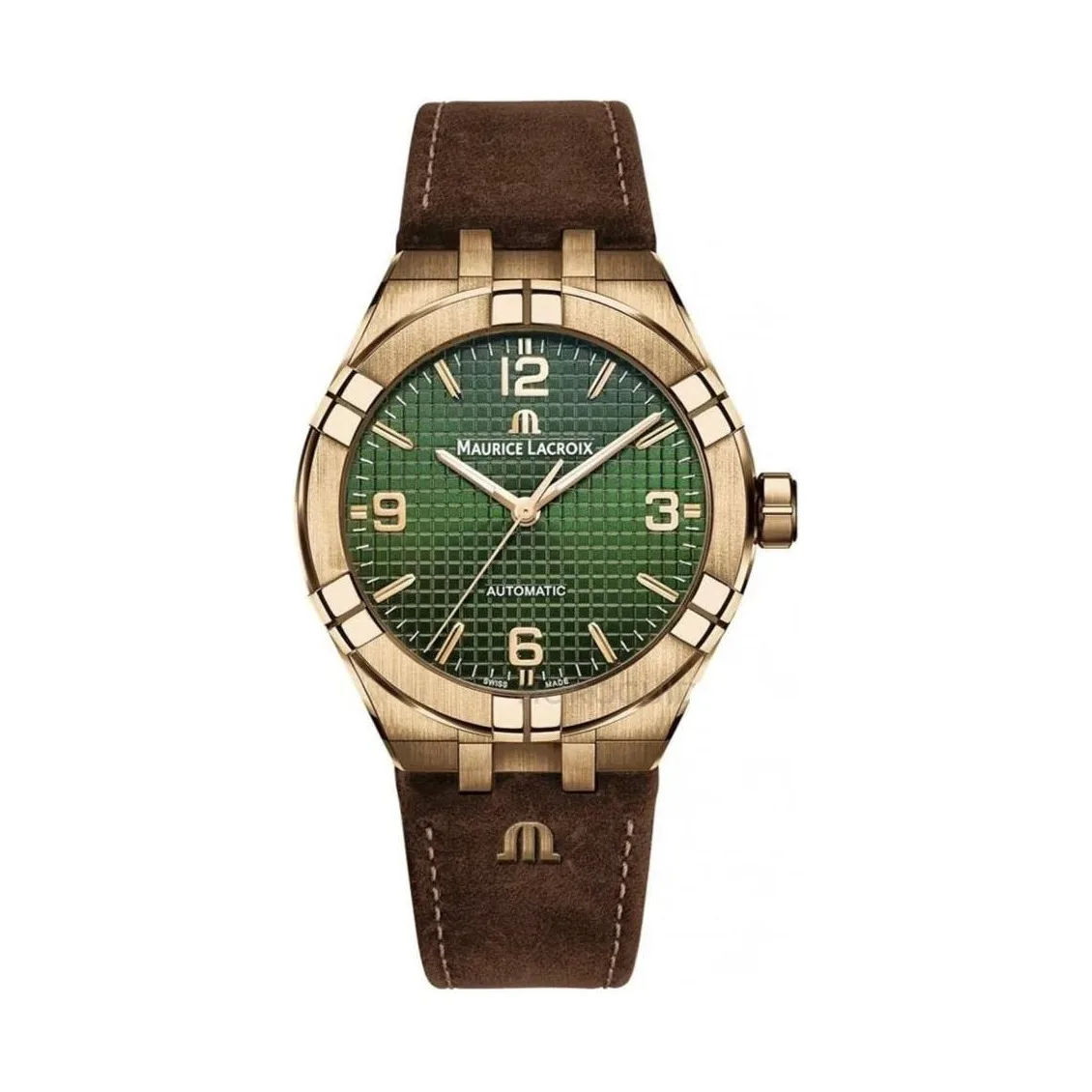 Maurice Lacroix Aikon Automatic Limited Edition, Leather Strap and Rubber Strap Men's Watch AI6008-BRZ0B-630-M
