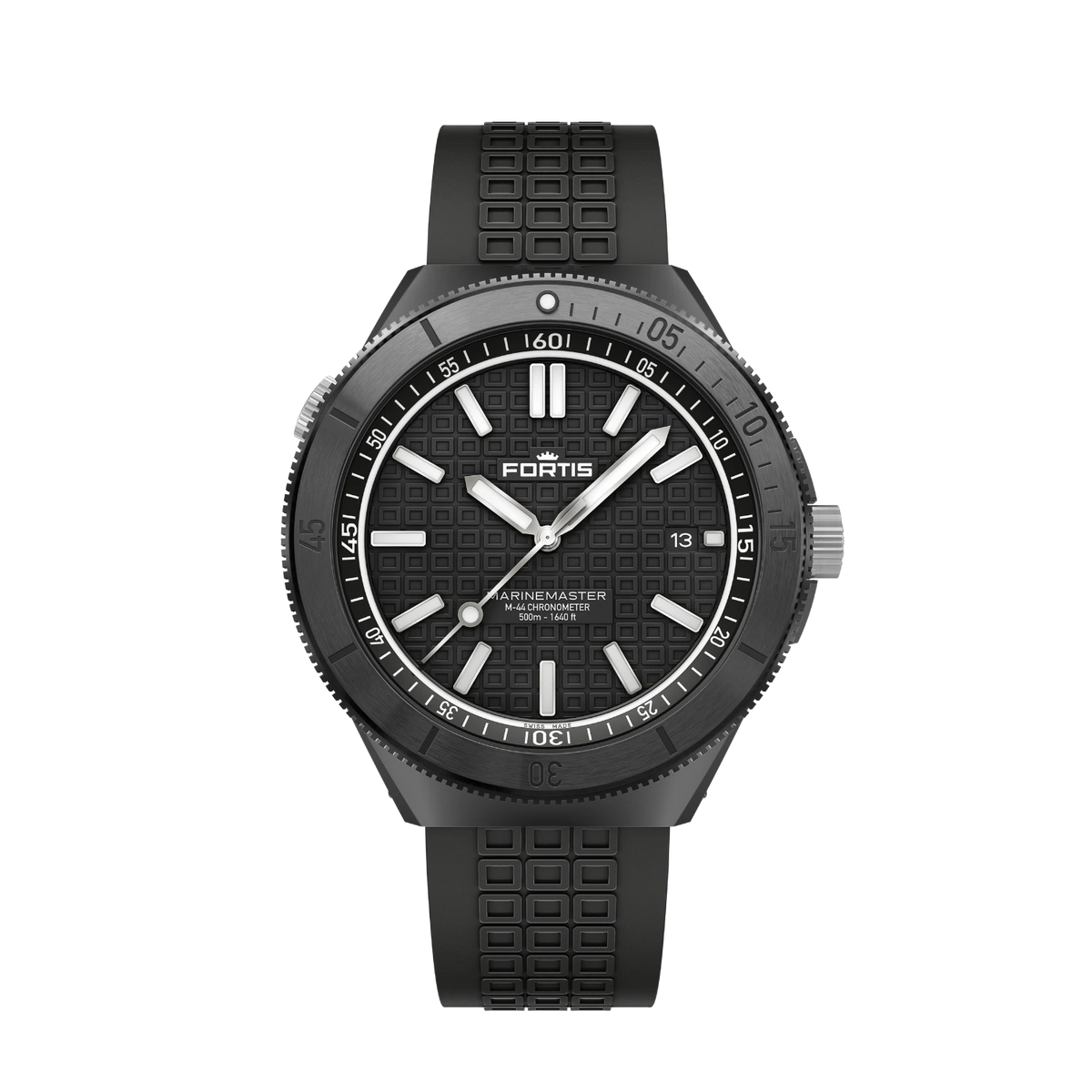 Fortis MARINEMASTER M44 DLC RESIN ON HORIZON STRAP Men's Watch F8120030
