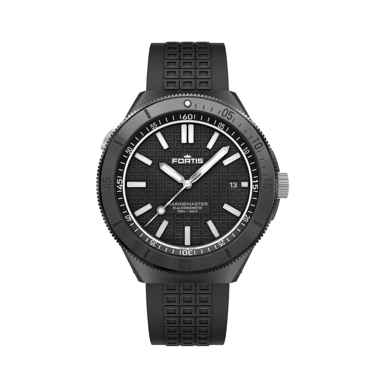 Fortis MARINEMASTER M44 DLC RESIN ON HORIZON STRAP Men's Watch F8120030
